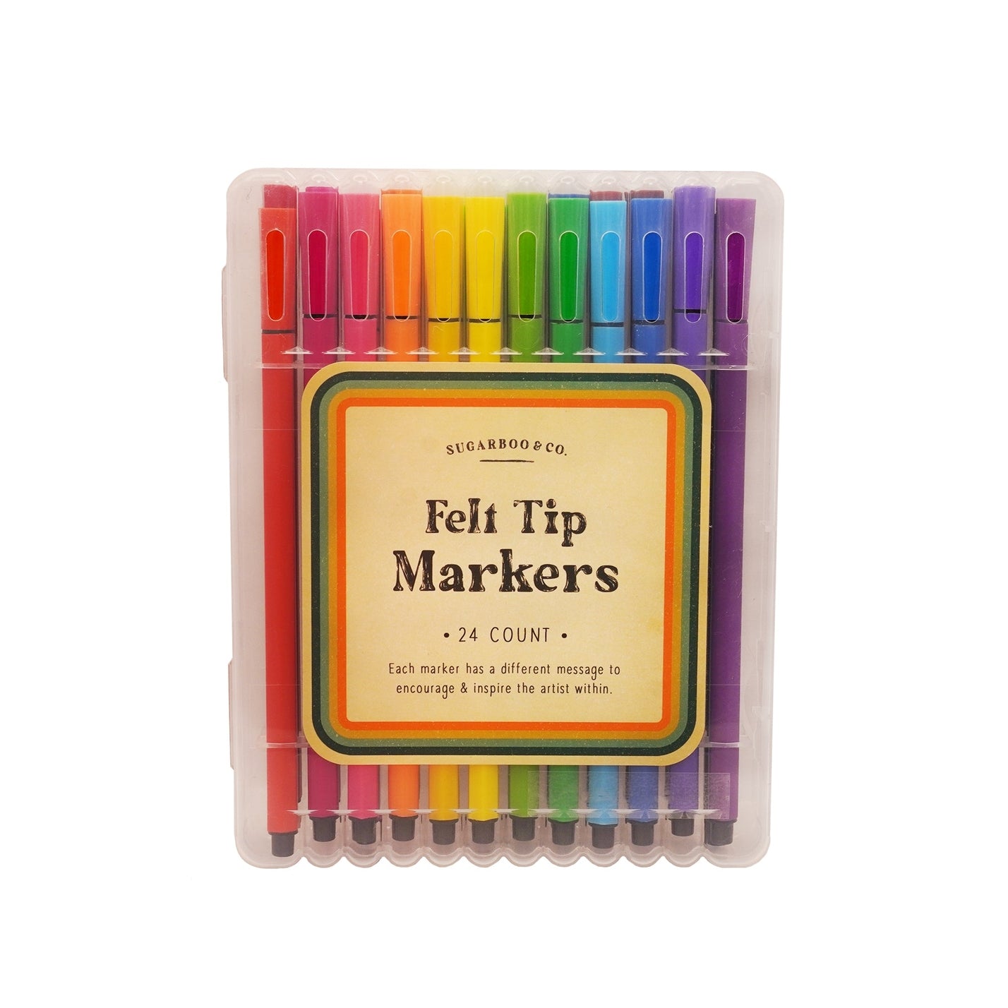 Set of 24 felt tip markers