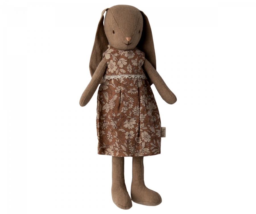A Maileg Bunny with Dress, Size 2.