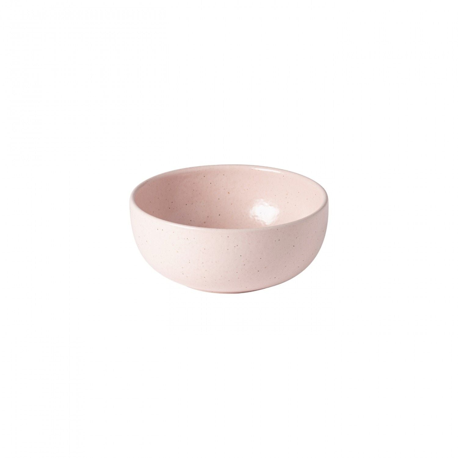 A small pink Pacifica Marshmallow Dinnerware bowl with a matte finish, part of the Casafina Living collection.