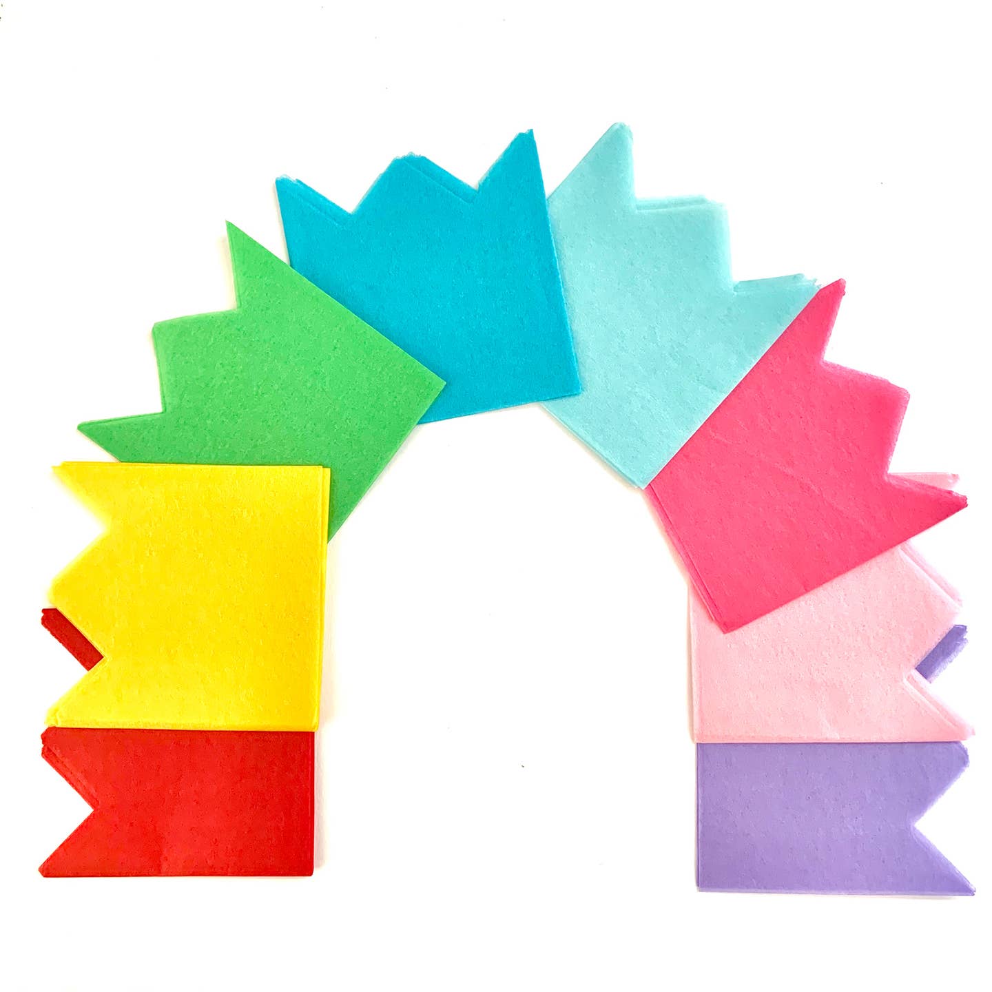 Tissue Paper Crowns, Set of 8