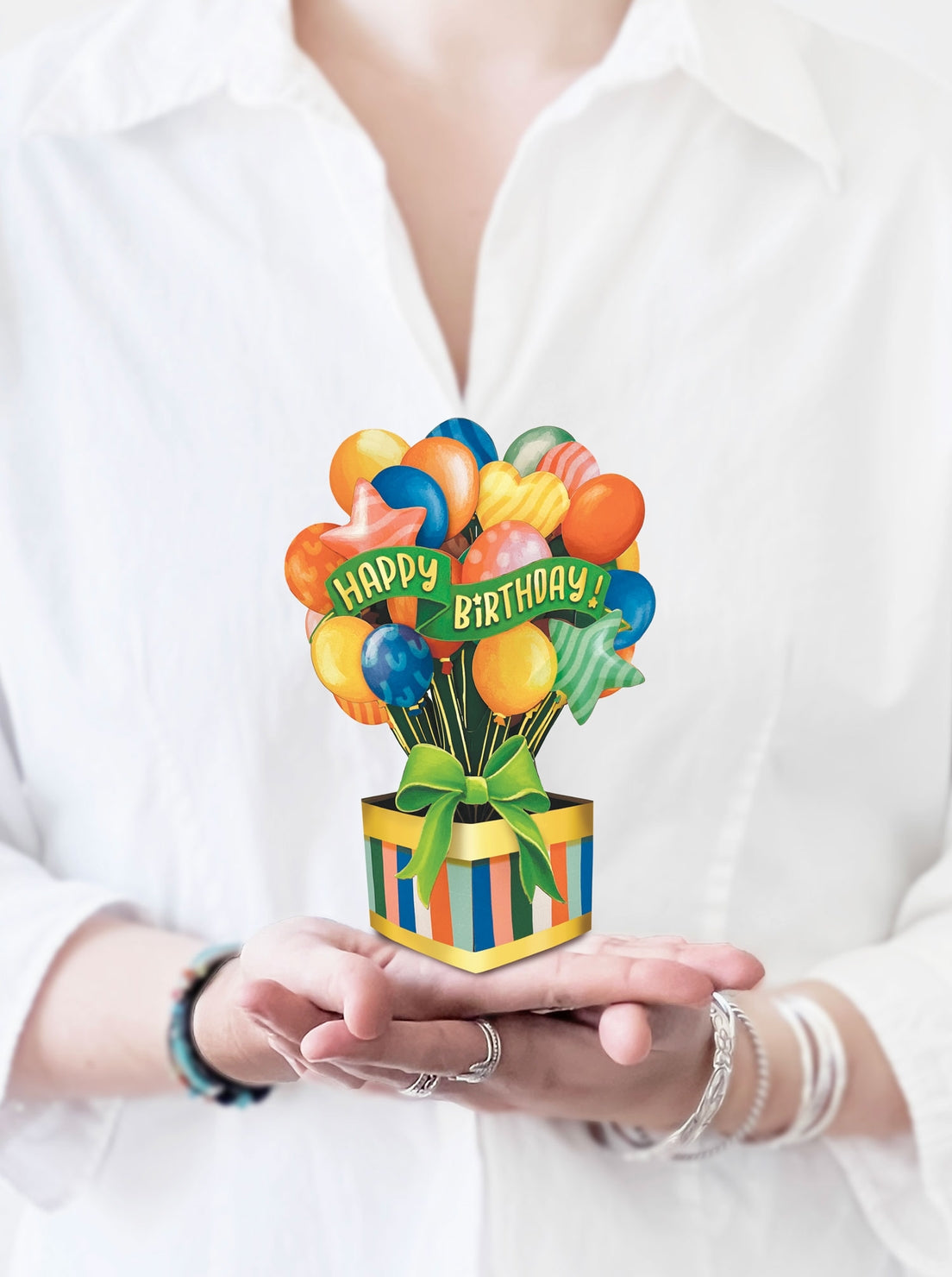 Mini Birthday Balloon Pop Up Card