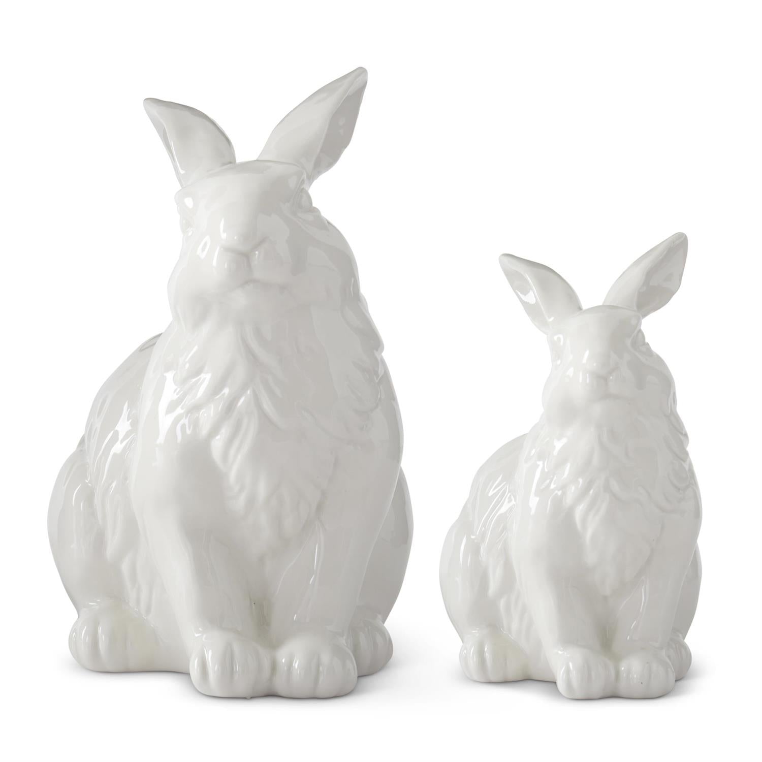 White Porcelain Rabbit Container