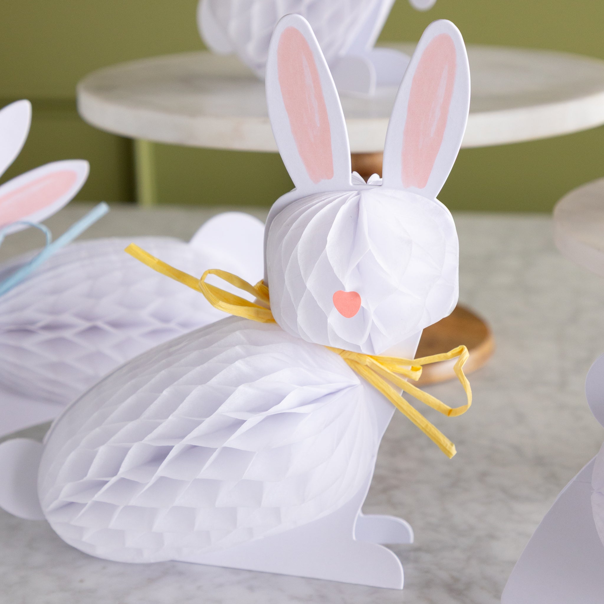 Bunny Honeycomb Decorations