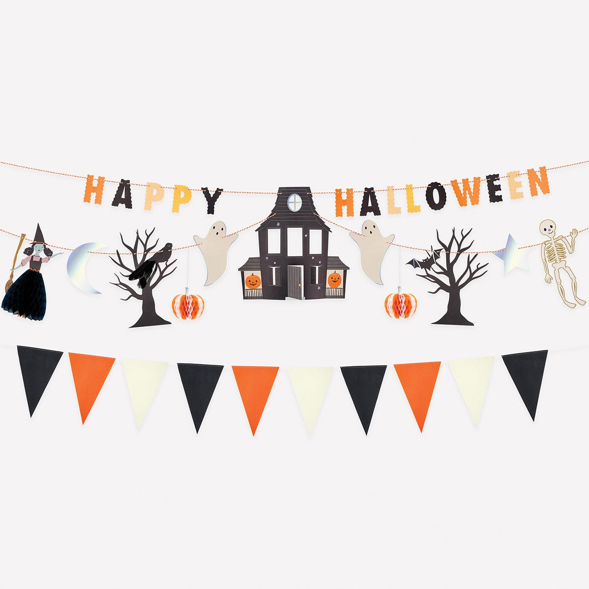 Halloween-themed banner with &