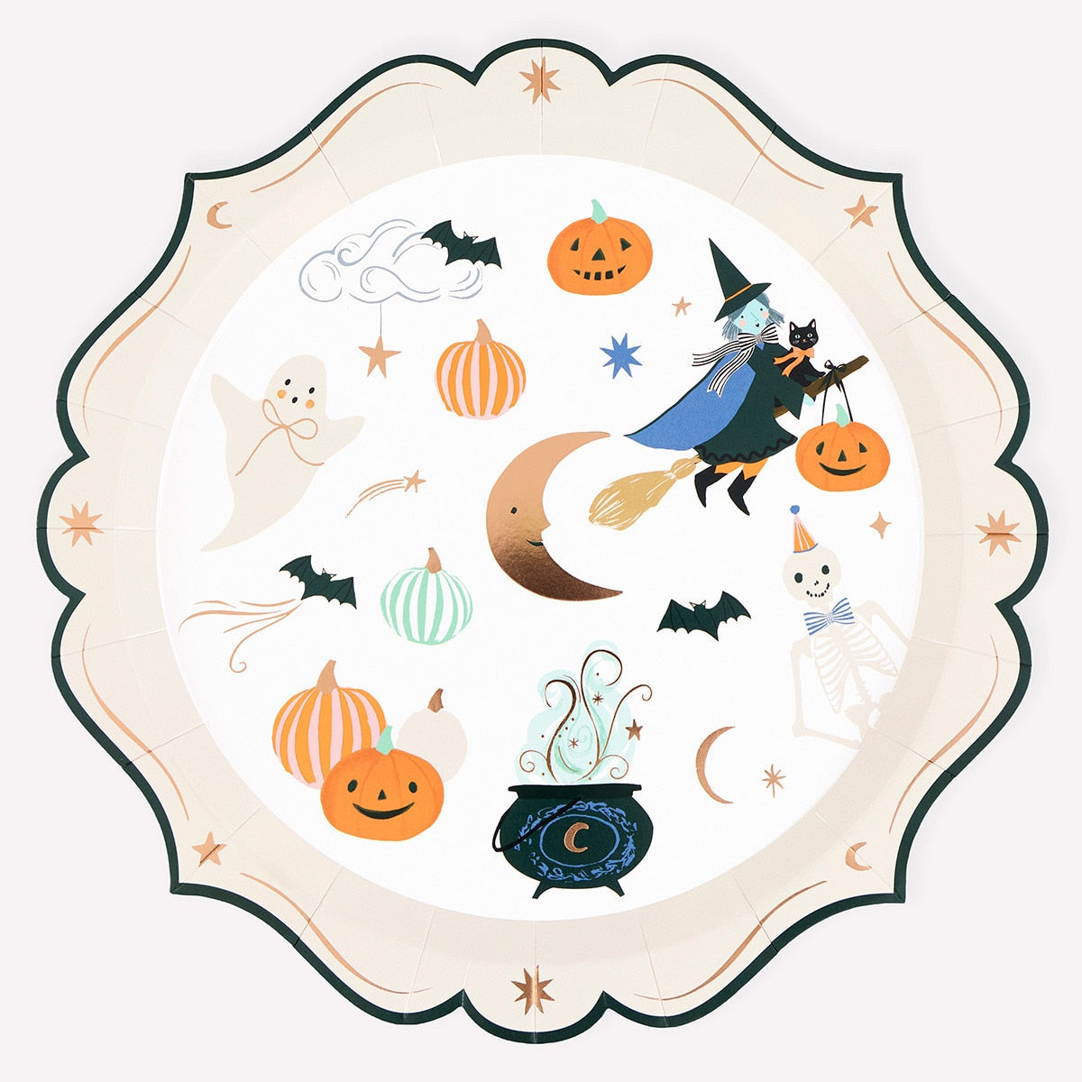 Ornate Halloween Paper Plates