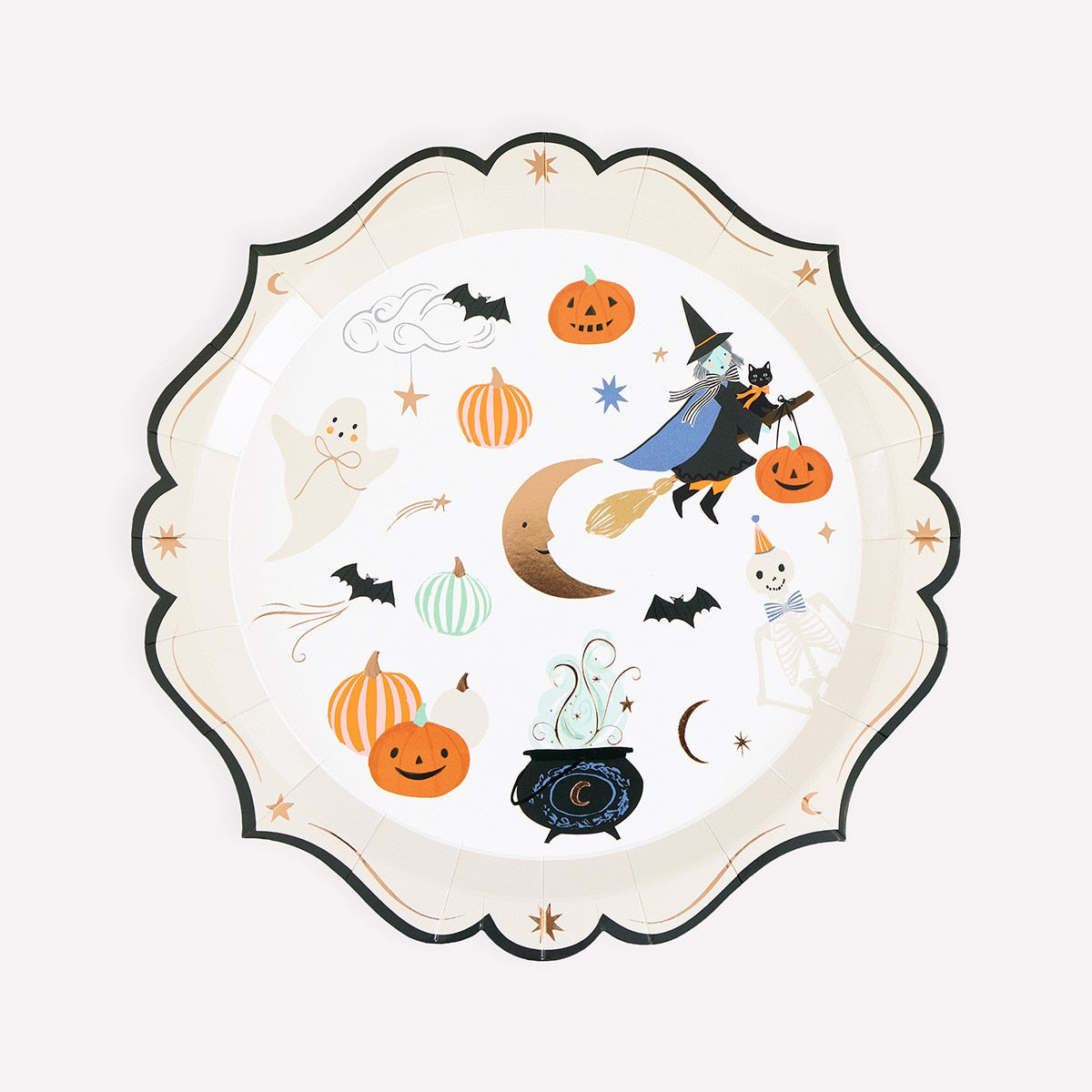 Ornate Halloween Paper Plates