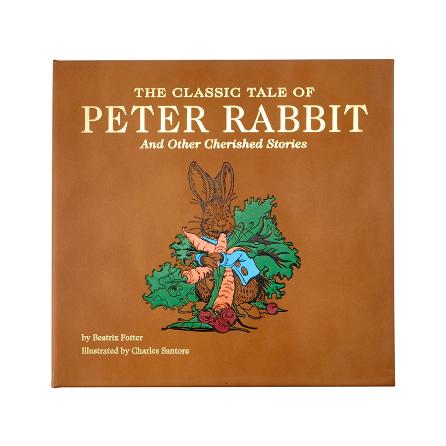 The Graphic Image Classic Tale of Peter Rabbit Leather Book by Charles Santore and other charming stories with illustrations.
