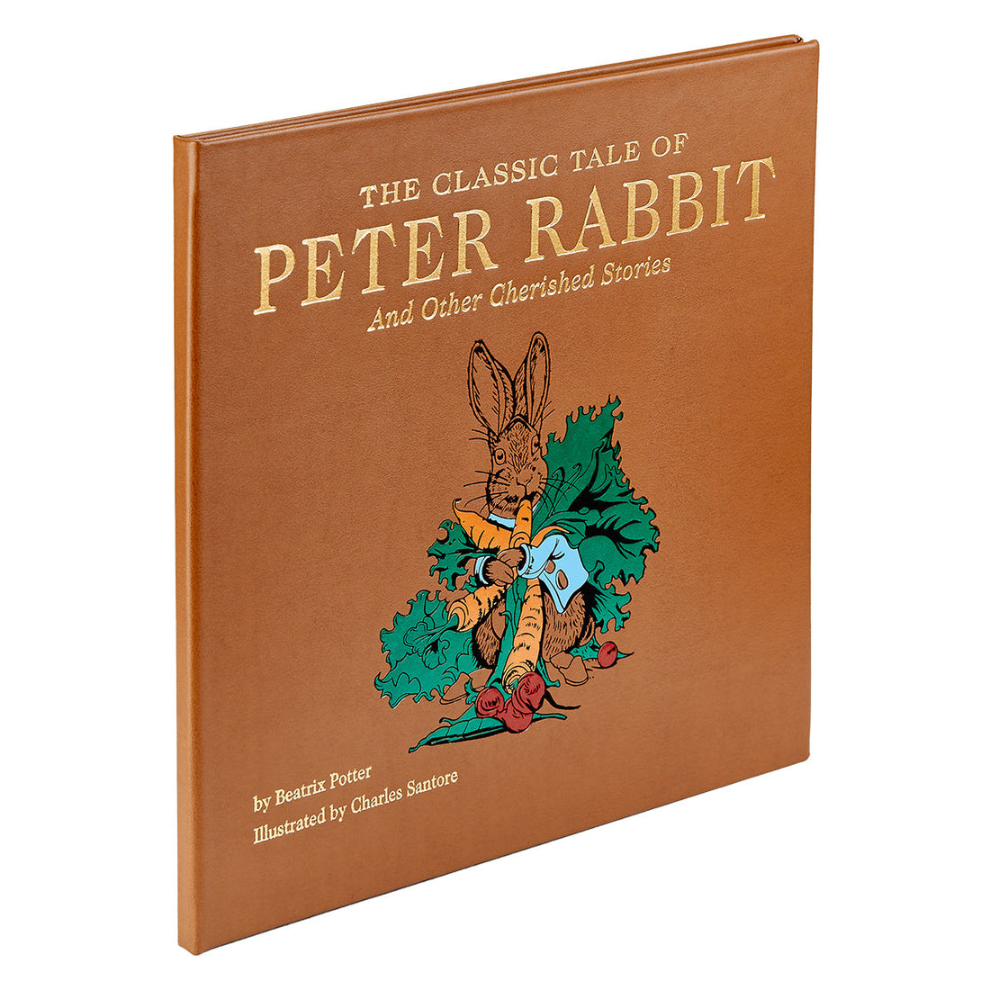 The Graphic Image Classic Tale of Peter Rabbit Leather Book by Charles Santore and other charming stories with illustrations.