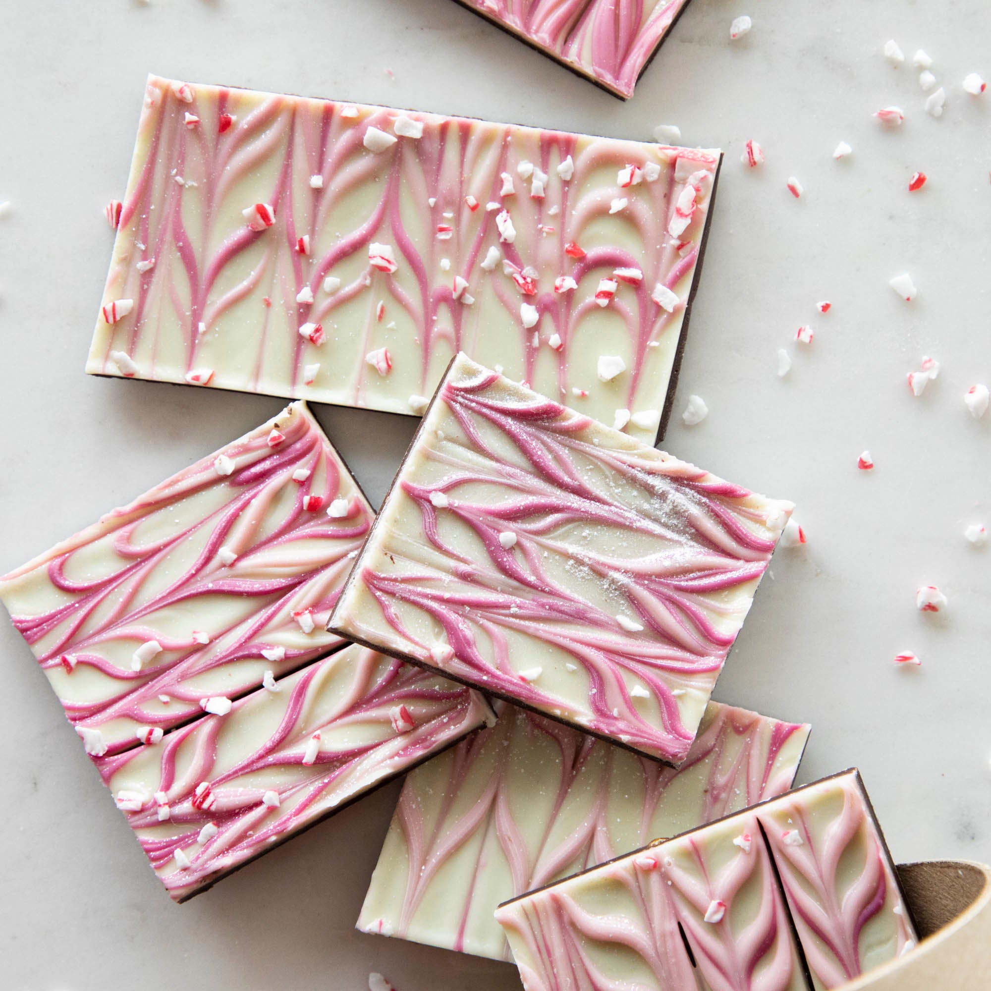 Peppermint Sparkle Bark featuring all-natural ingredients by Hester & Cook.