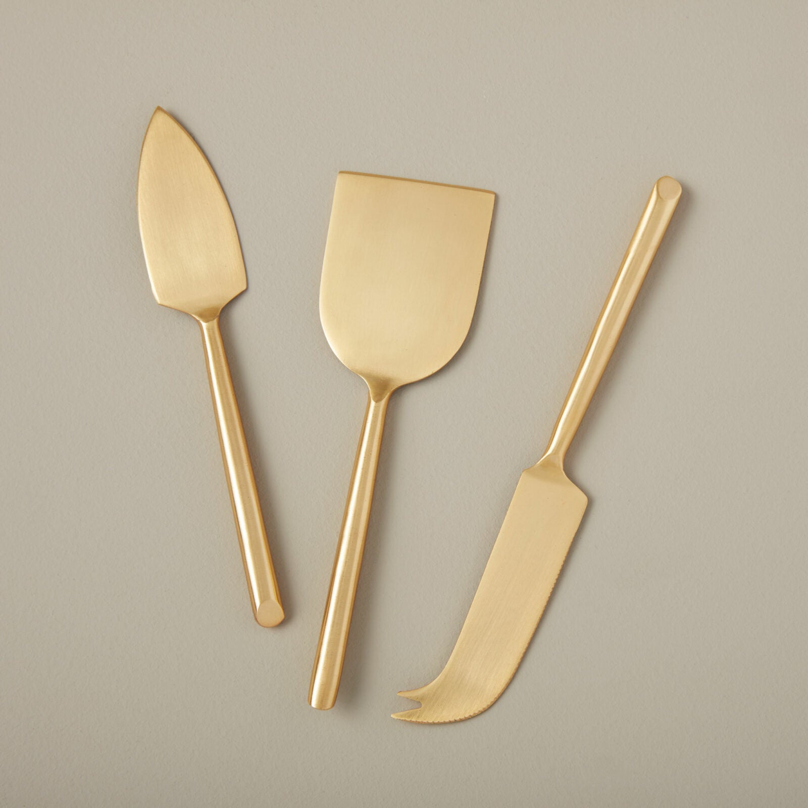Matte Gold Cheese Spreaders Set of 3 – Hester & Cook