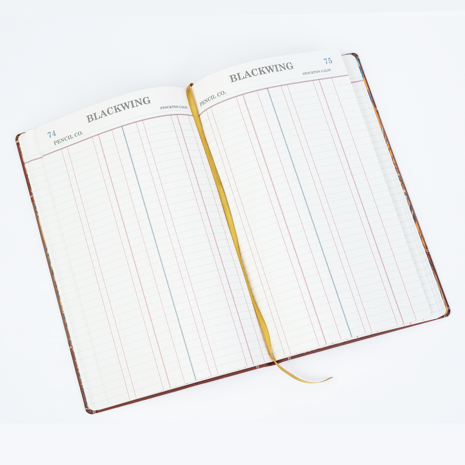 Inside of Blackwing Volume 574 ledger book.