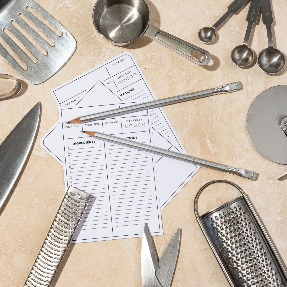 Blackwing 140 Recipe Cards and coordinating pencil.