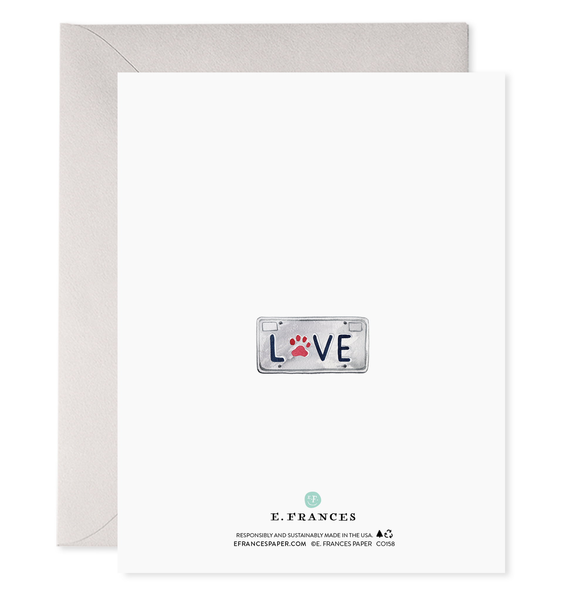 The back of the card.