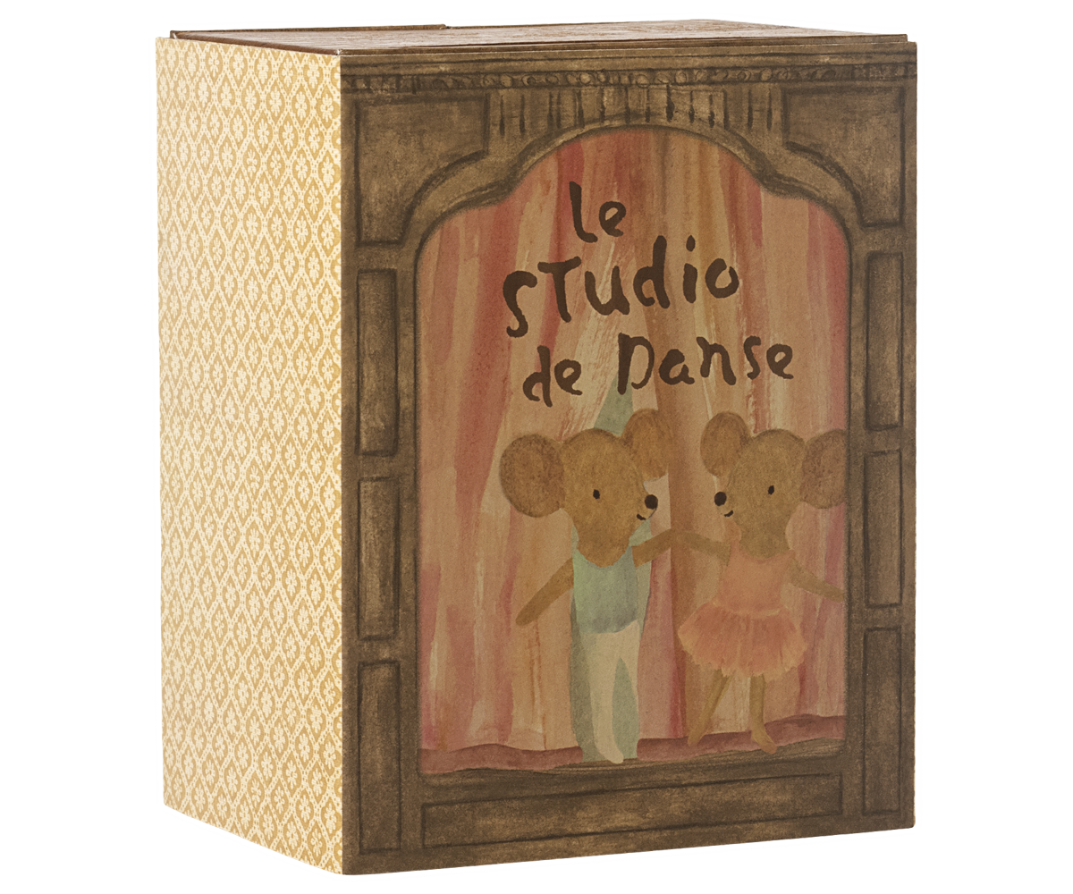 Decorative box with cartoon mice and &