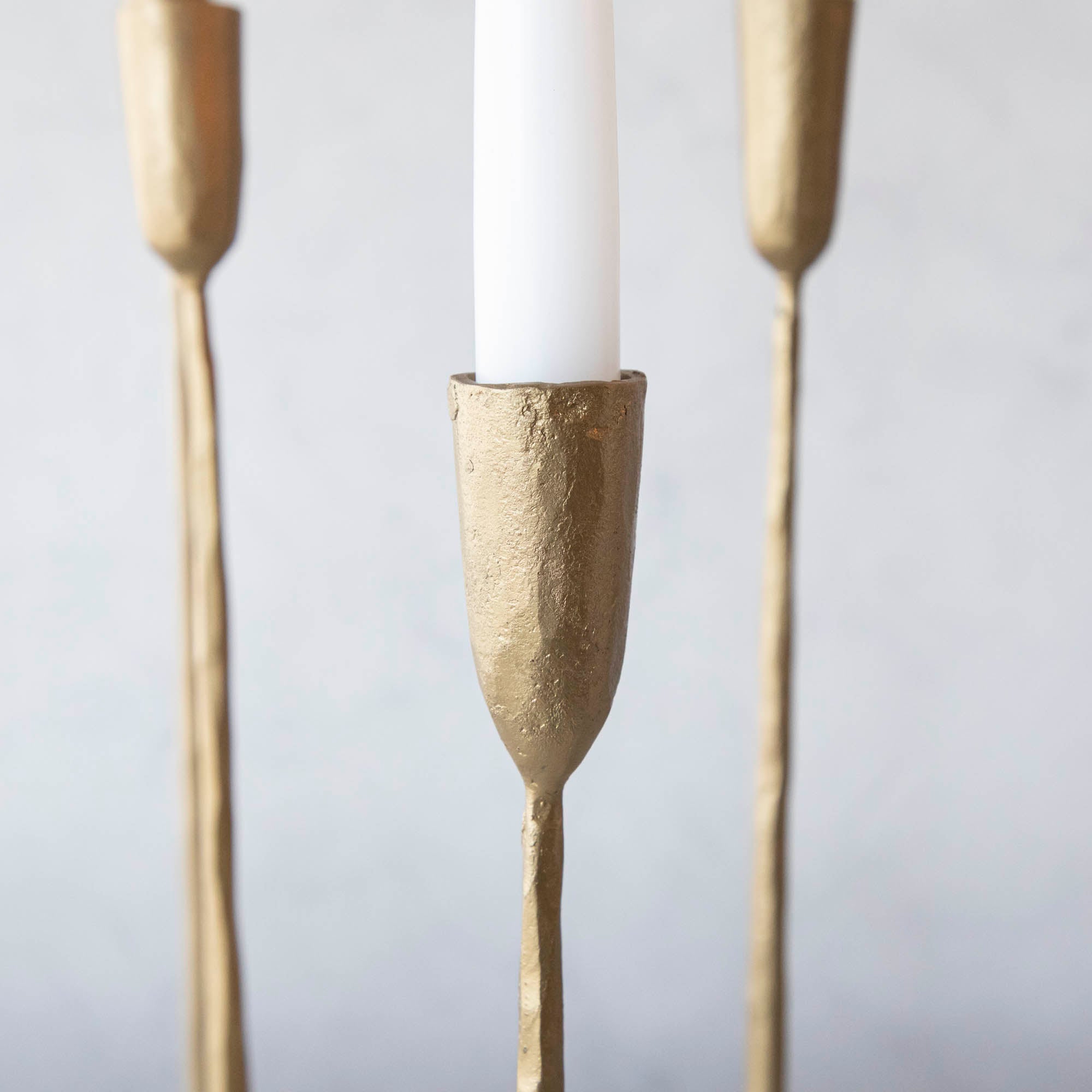 Close up of candle holder.