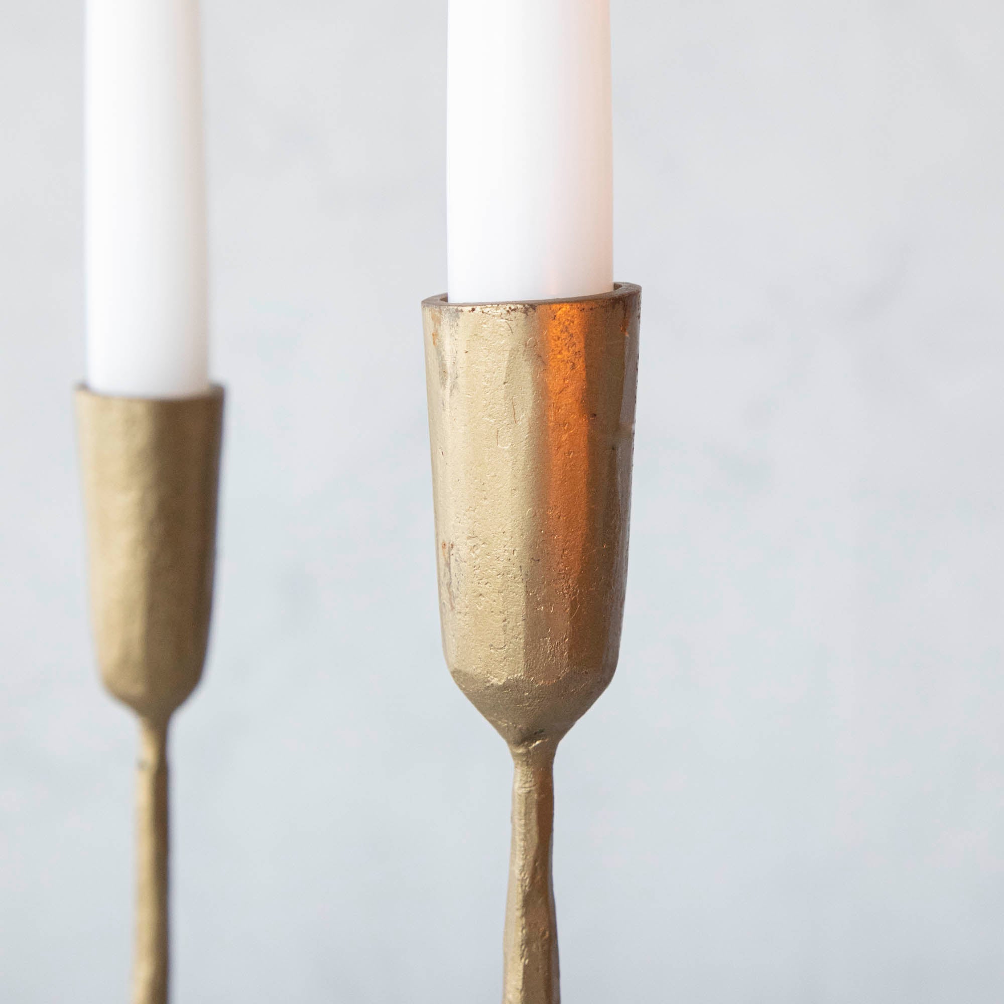 Close up on the candle holder.