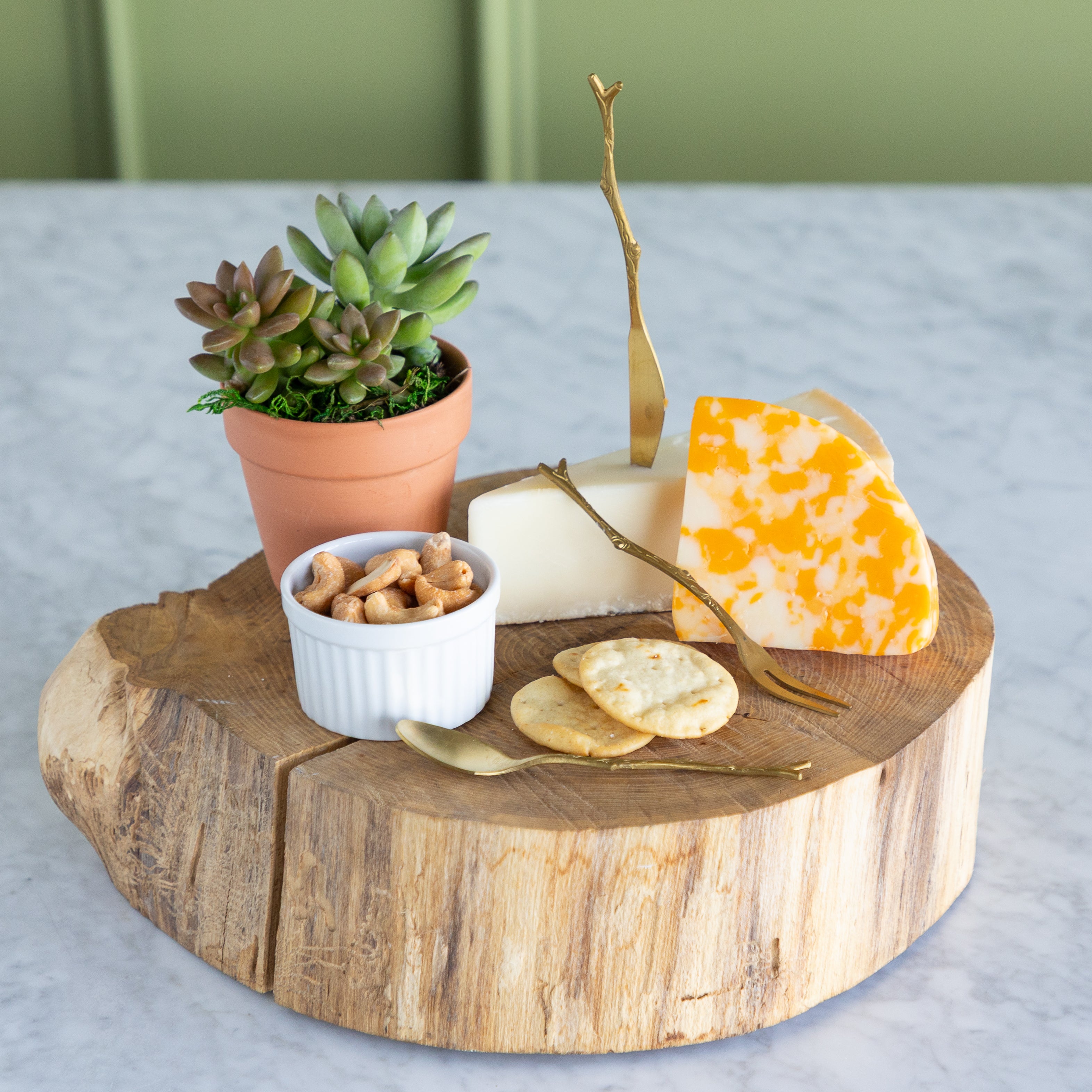 Appetizer Utensils with Twig Shaped Handle