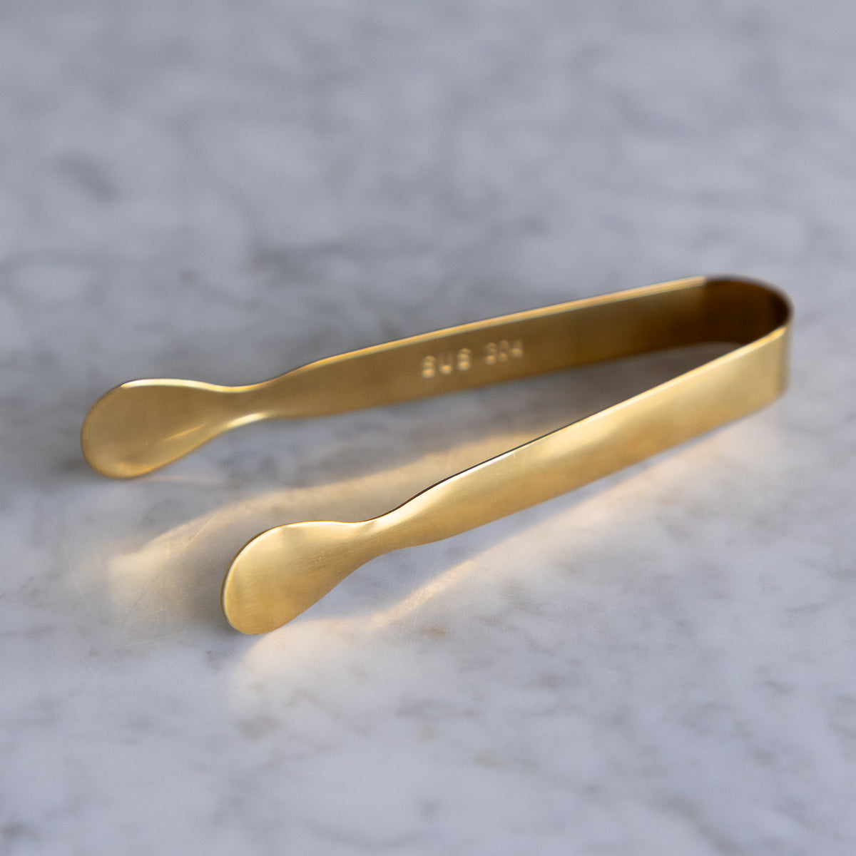 Stainless Steel Gold Ice Tongs