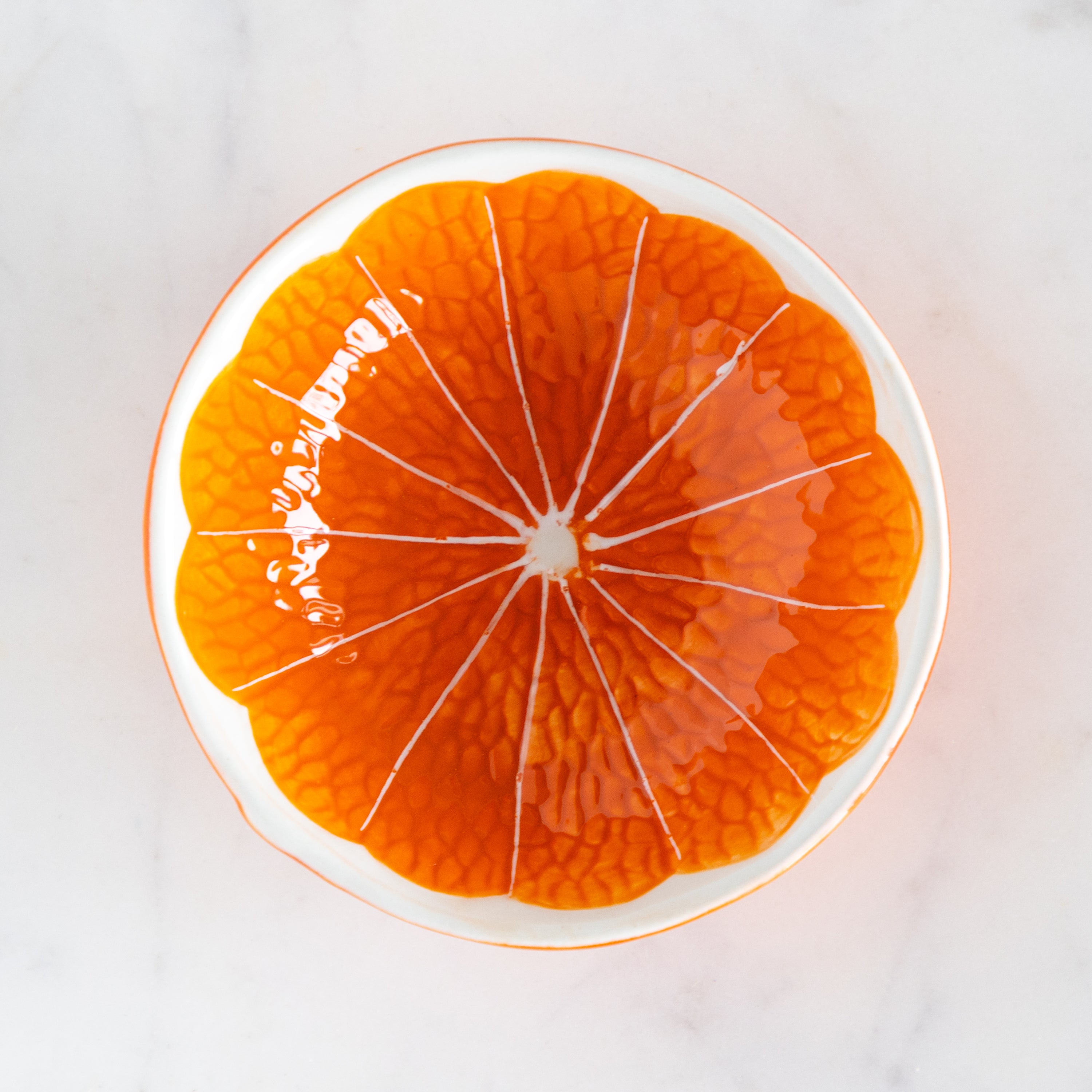 Ceramic Citrus Fruit Shaped Bowl