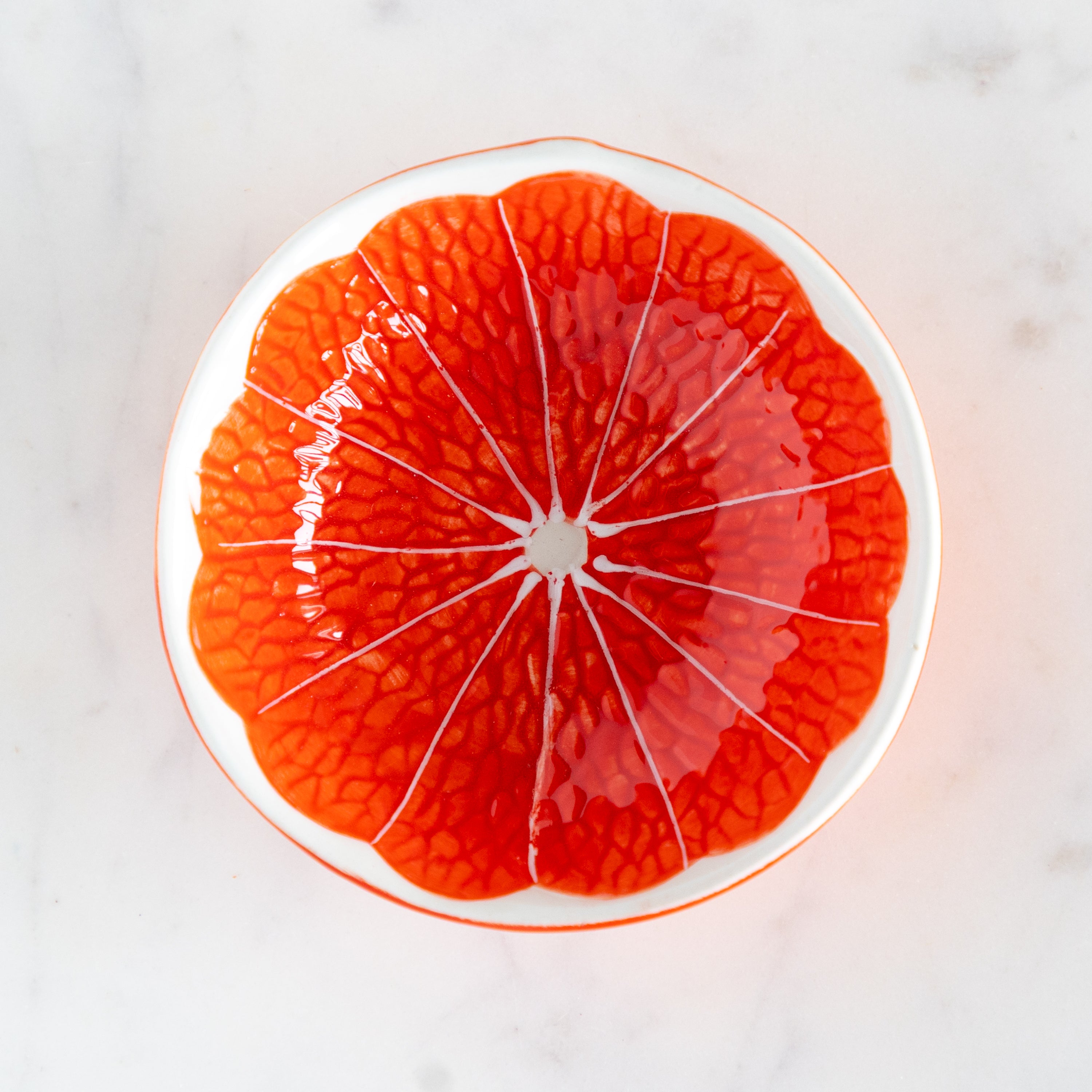 Ceramic Citrus Fruit Shaped Bowl