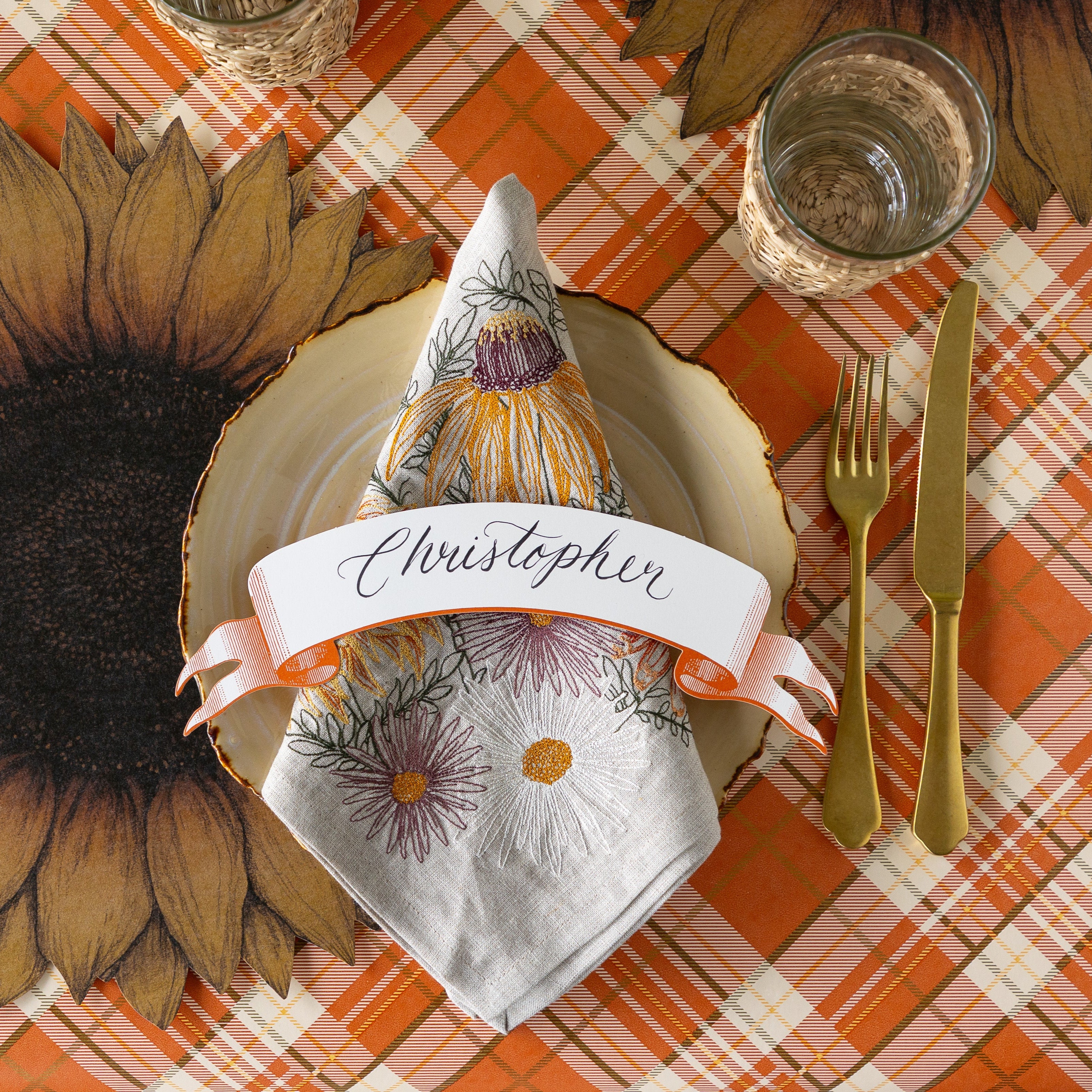 Autumn Blossoms Dinner Napkin