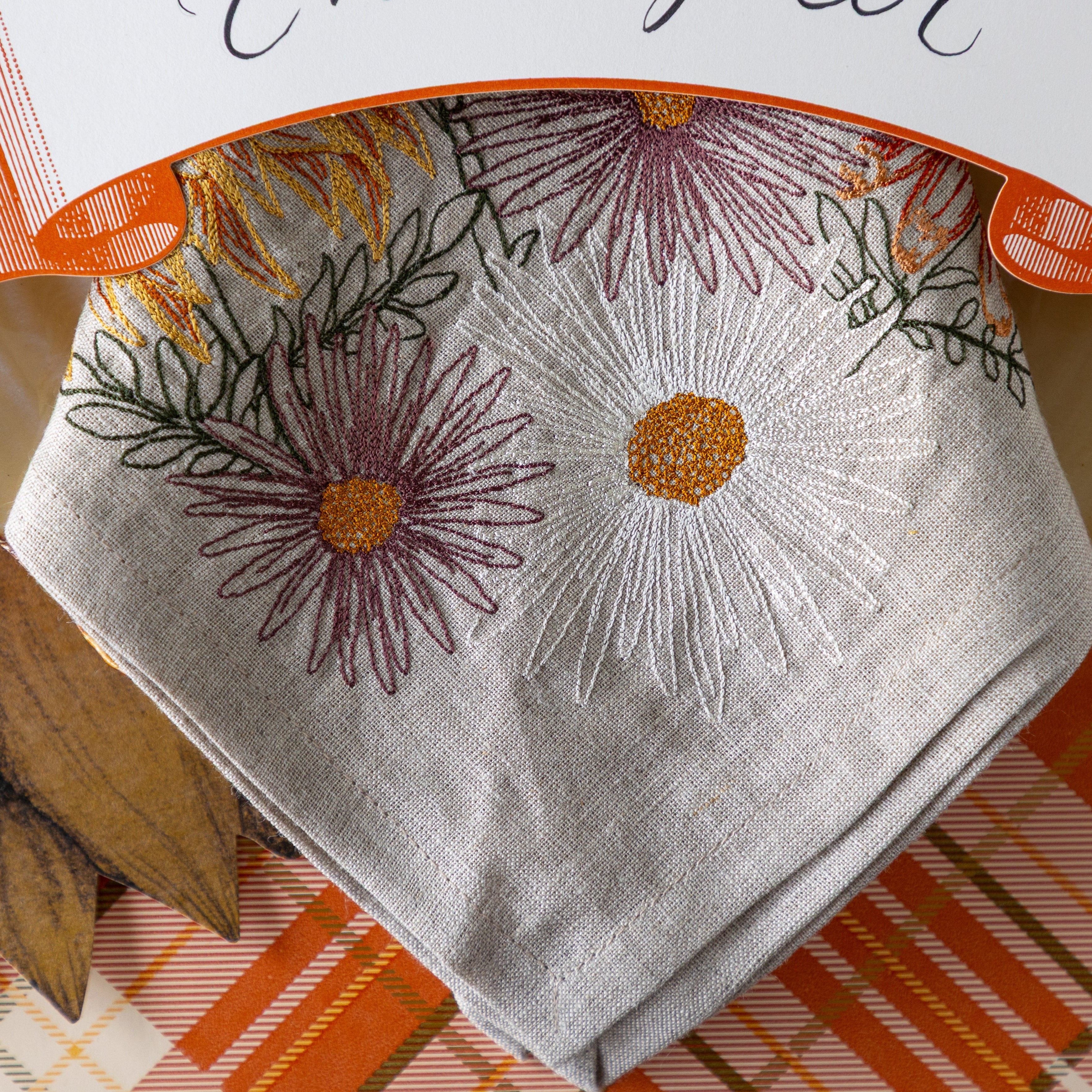 Autumn Blossoms Dinner Napkin