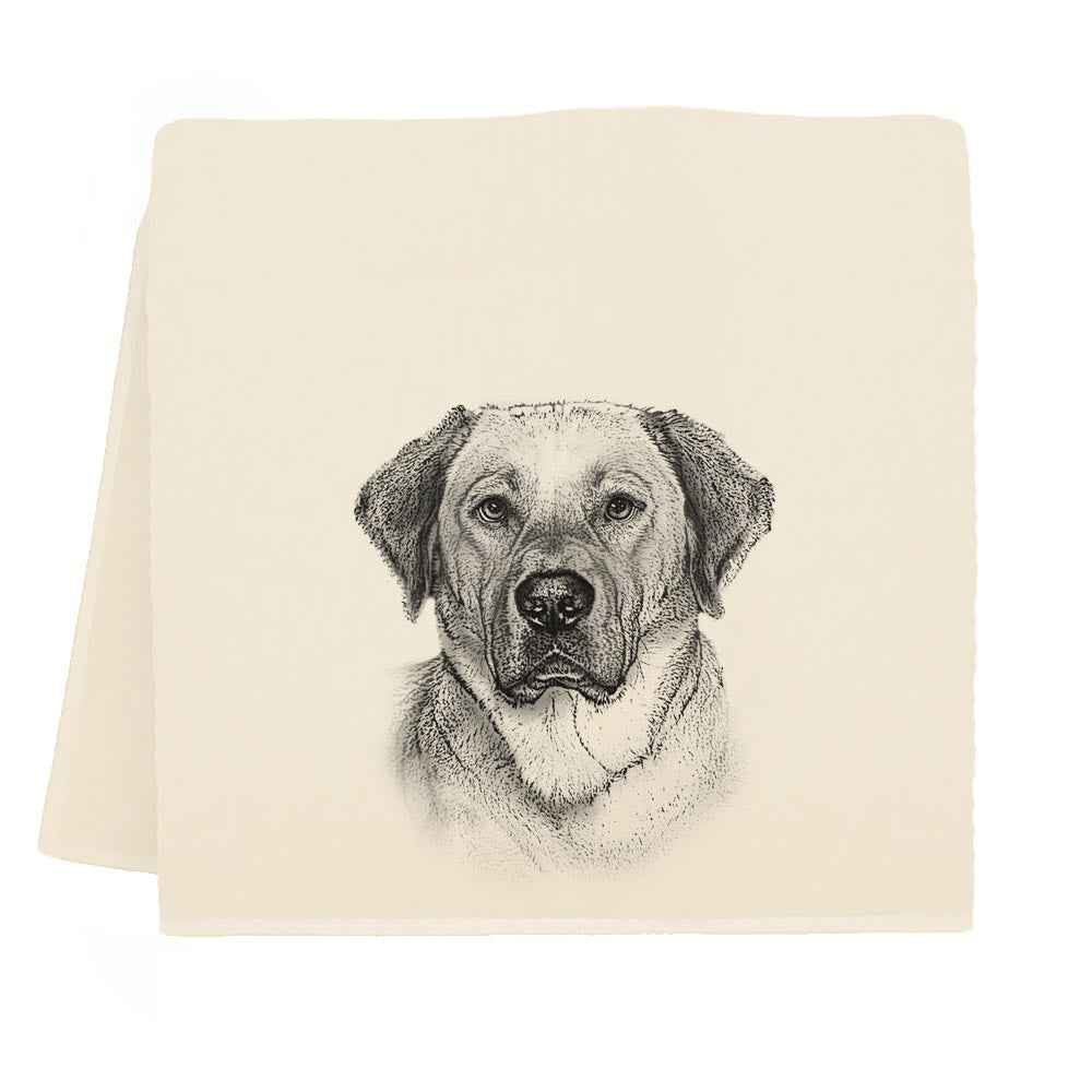 A drawing of a Yellow Lab