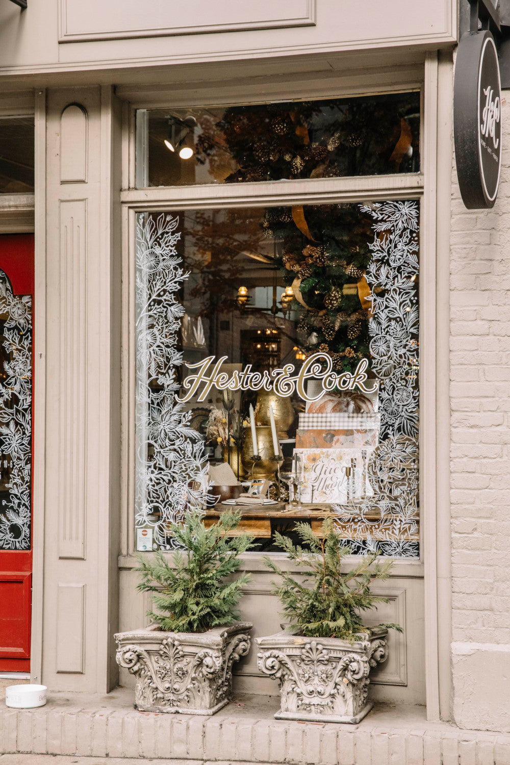 Front window of the Franklin store location.