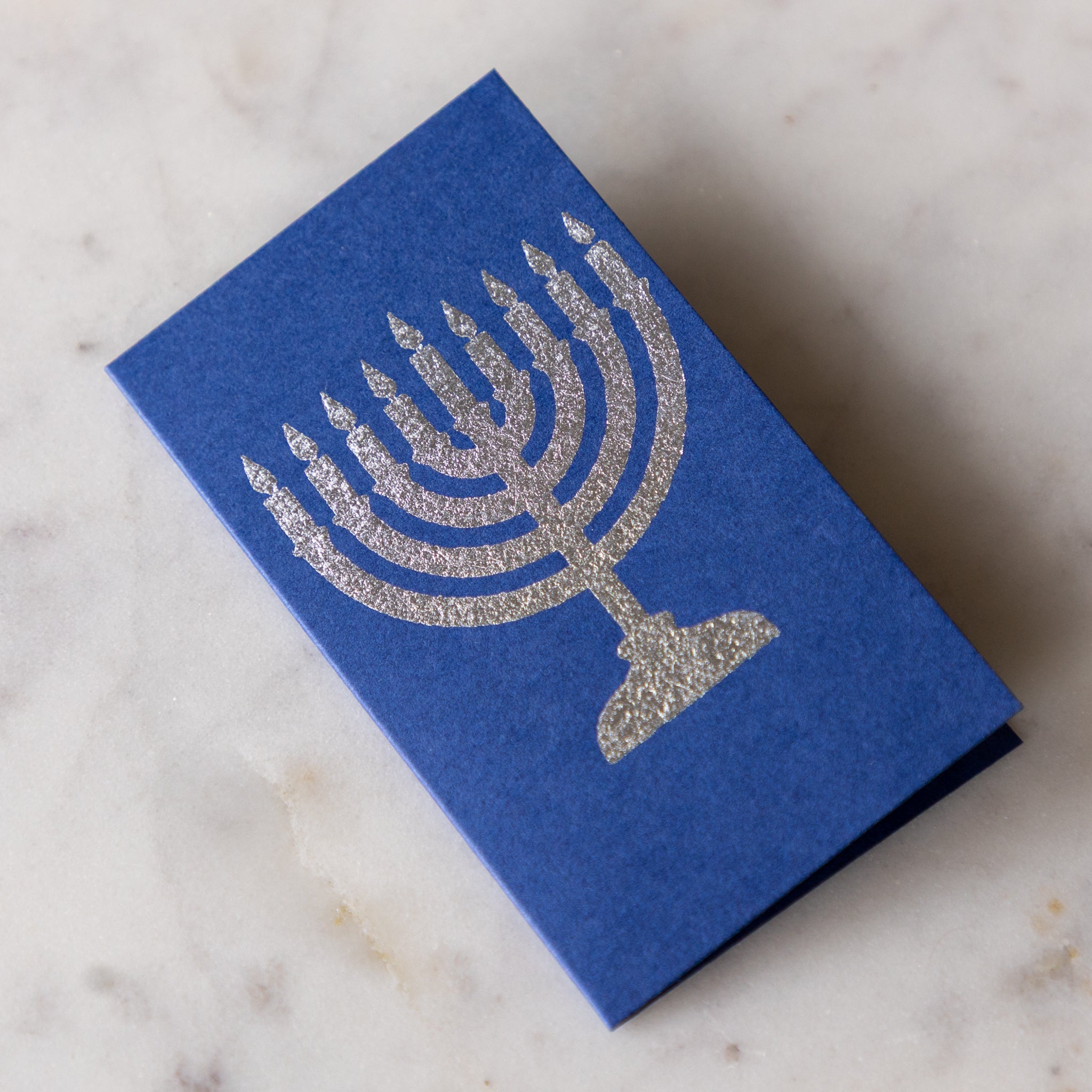 Menorah Gold Leaf Gift Enclosure Card