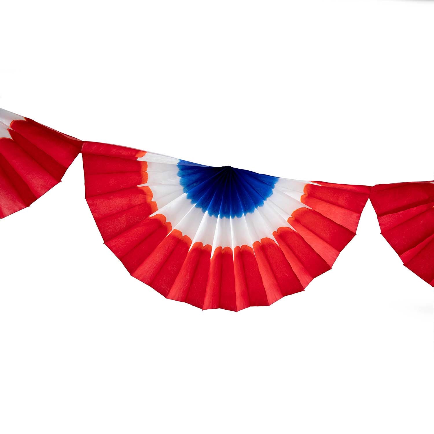 A Hester & Cook patriotic bunting on a white background.