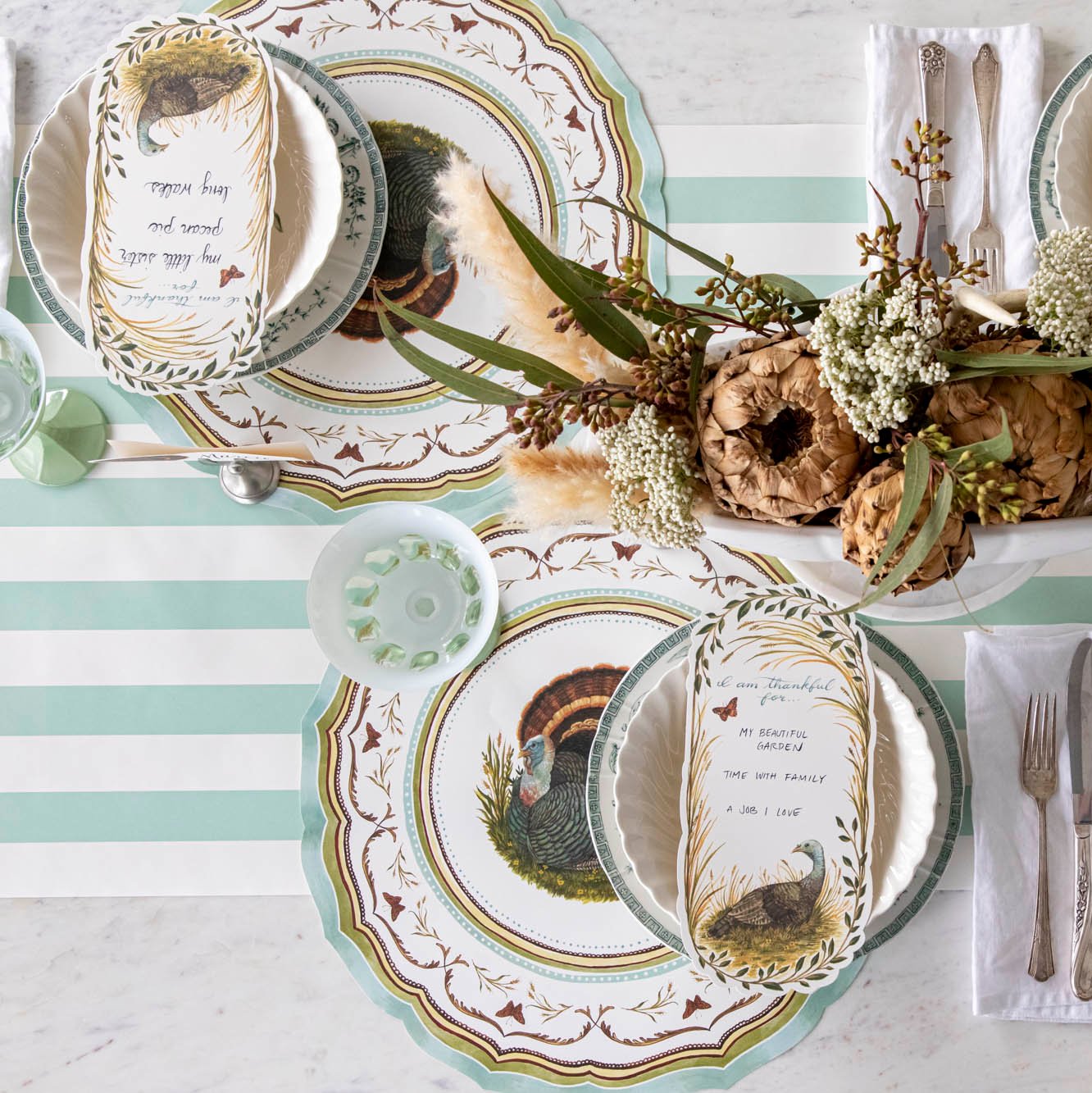 Seafoam Classic Stripe Runner