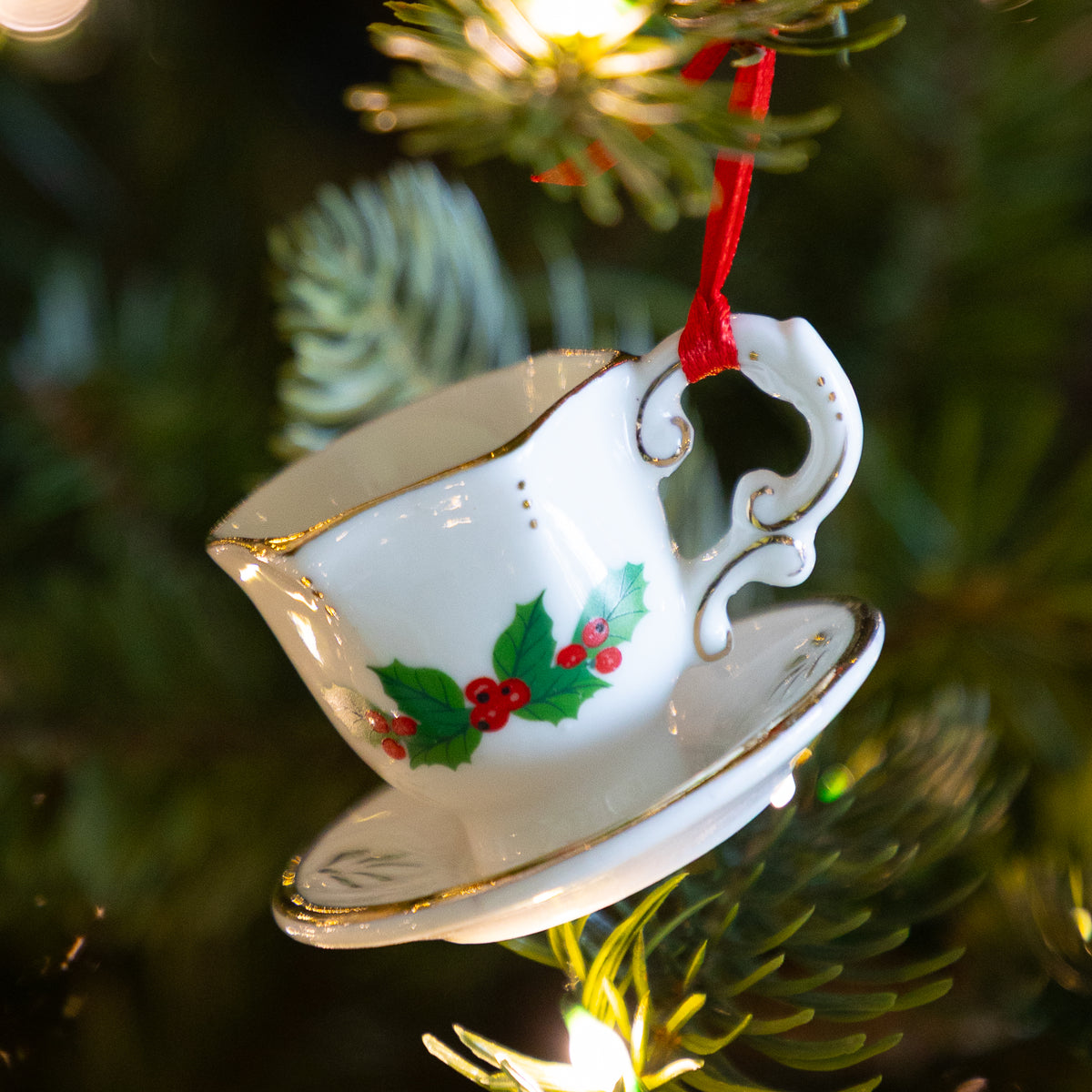 Porcelain Teacup Ornaments