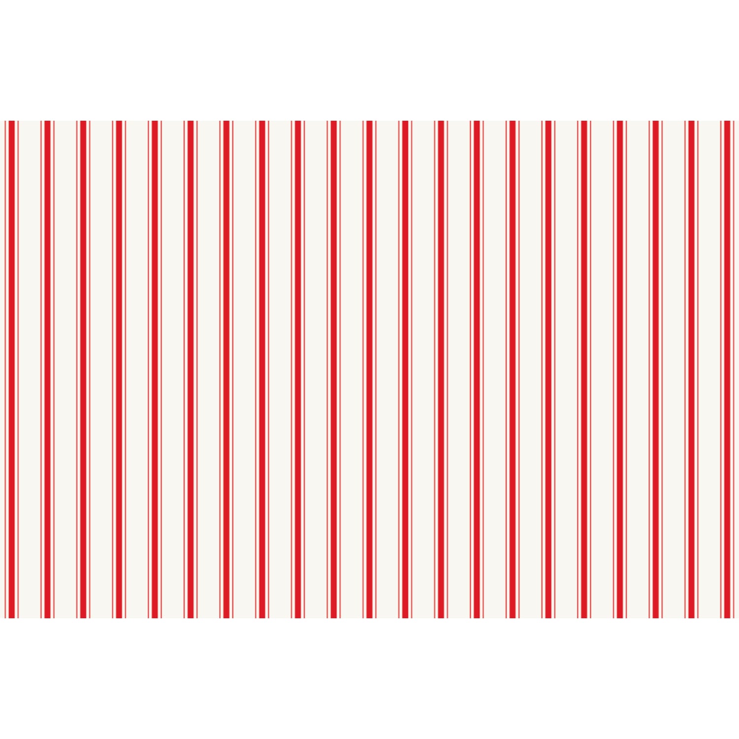 Vertical, evenly spaced red lines in a thin-thick-thin pattern over a white background.