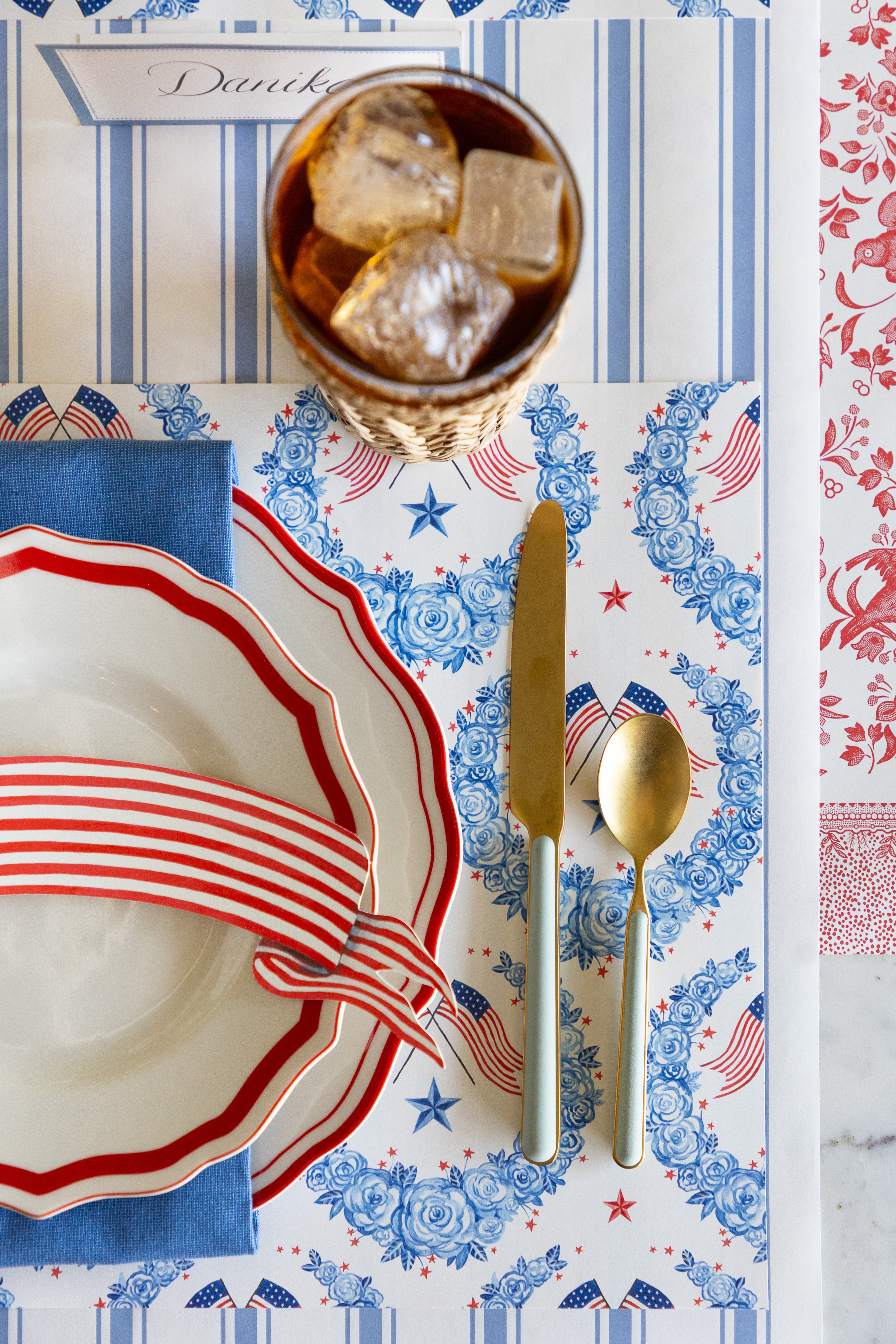 American Floral Placemat