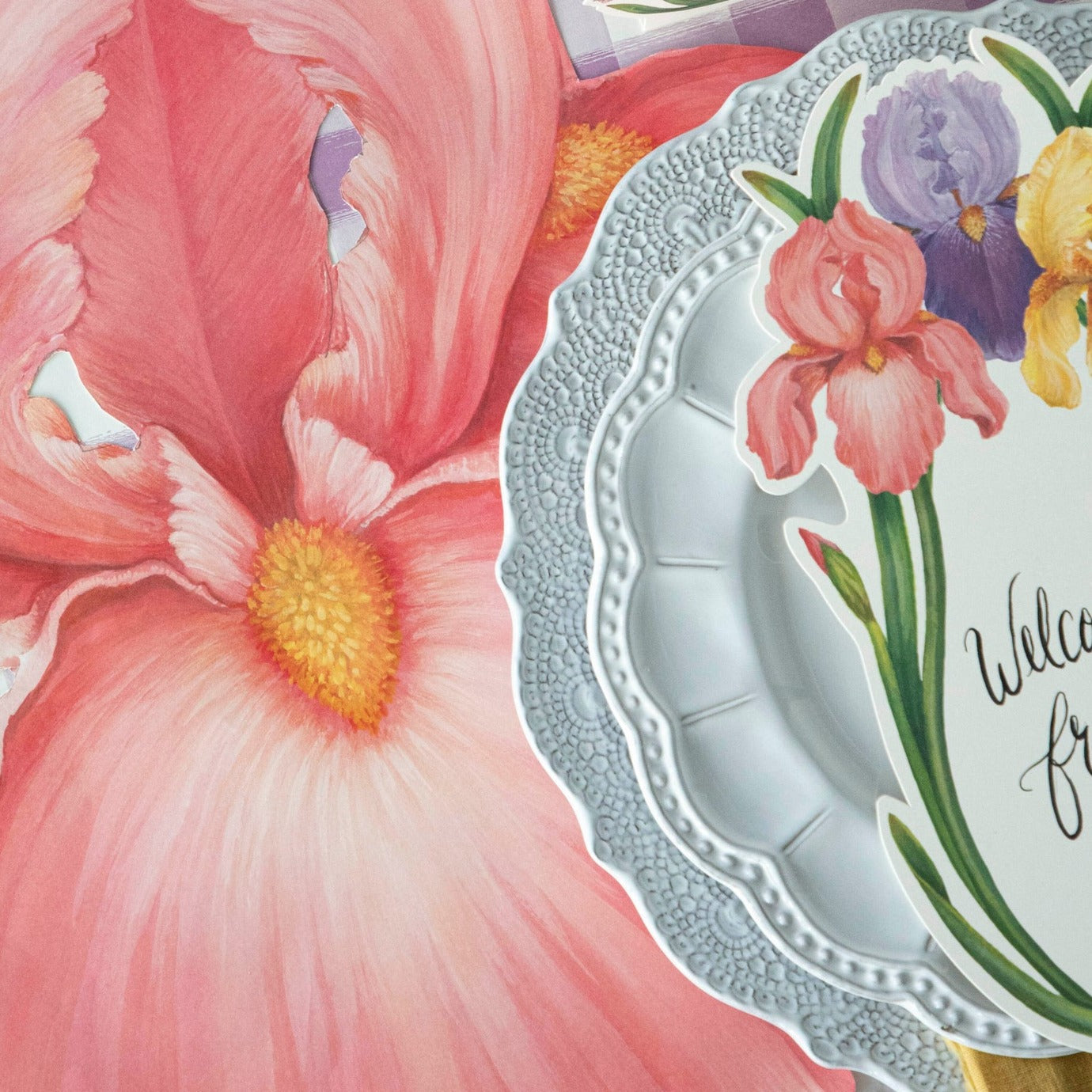 Bella Bianca Beaded Charger