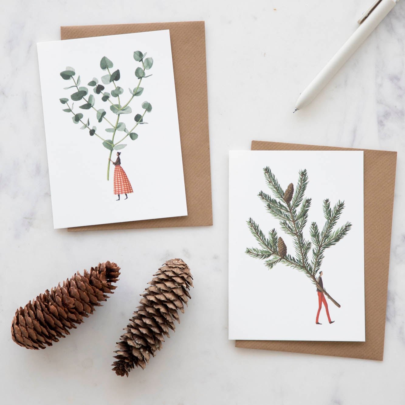Spruce & Eucalyptus Card Set