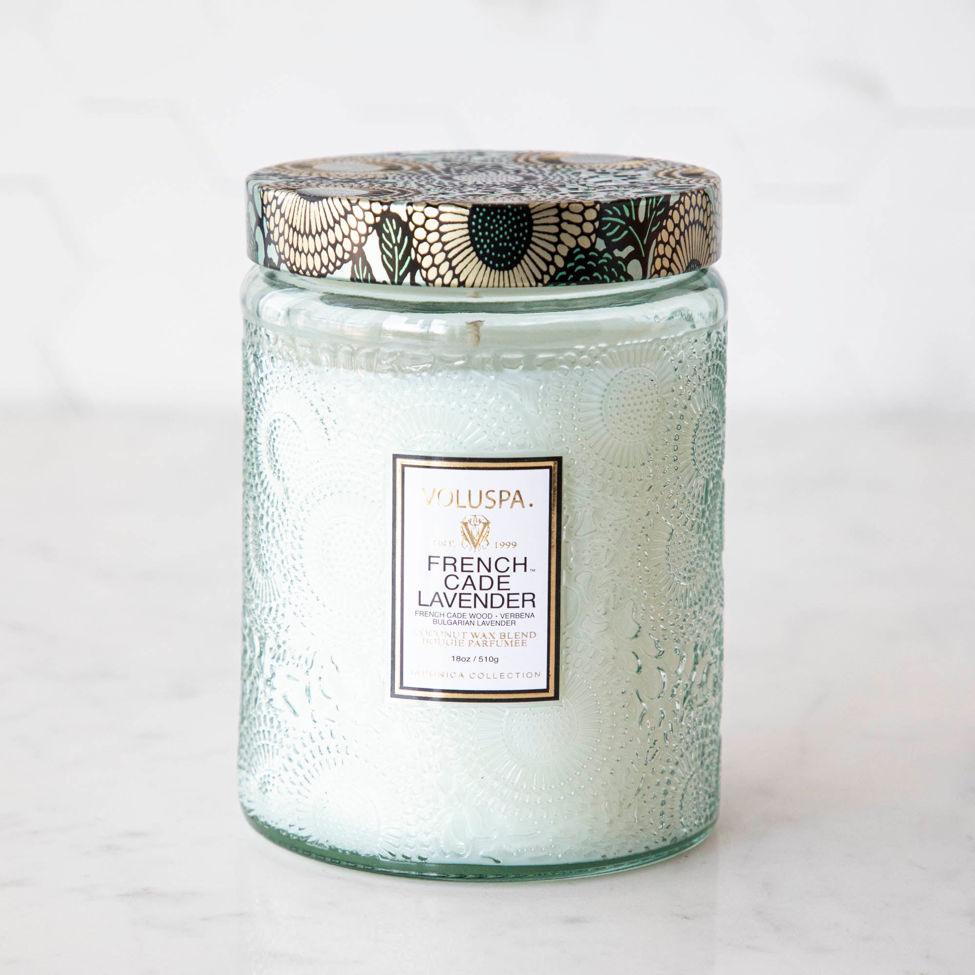 Voluspa French Cade Lavender 18oz candle.