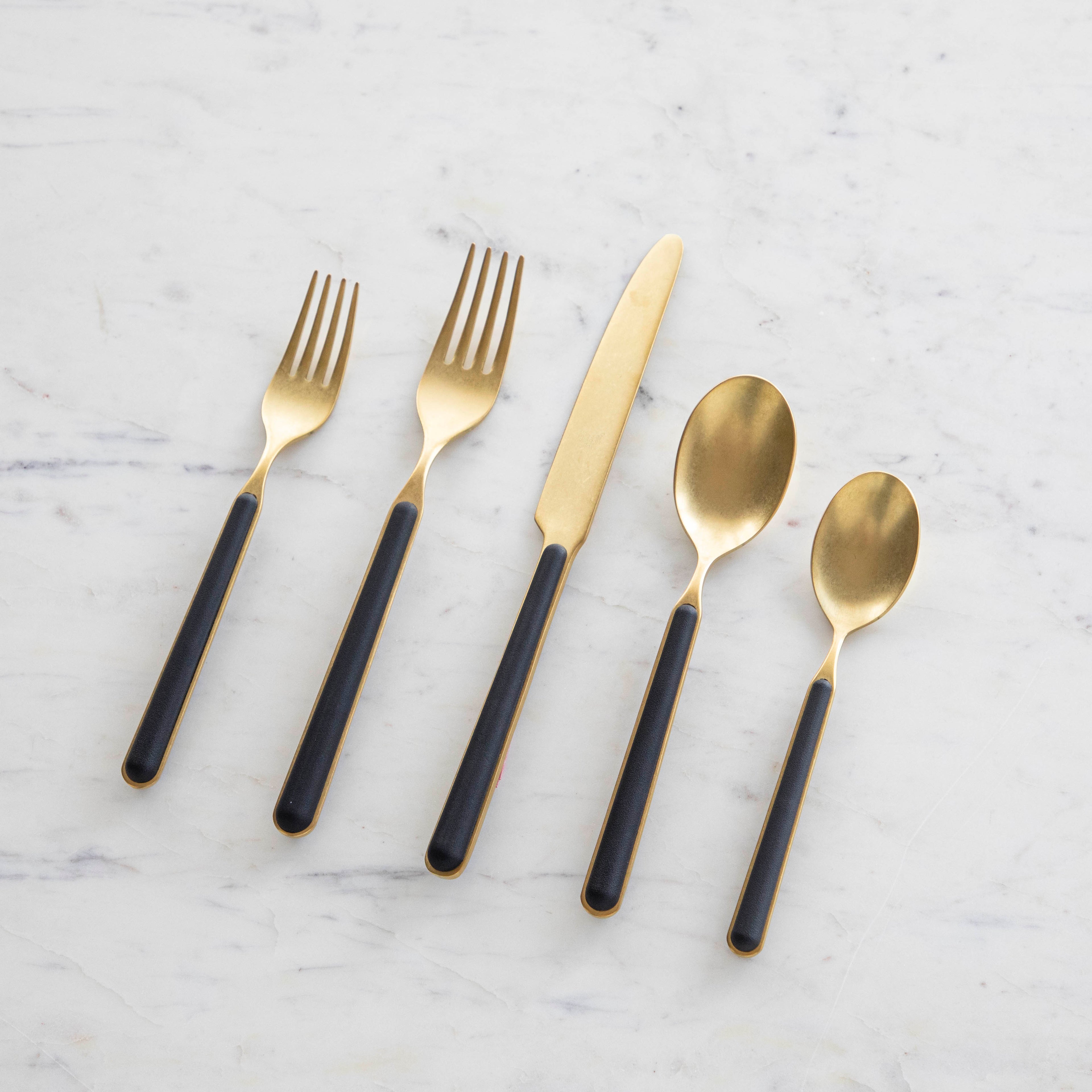 Fantasia Black 5-Piece Place Setting