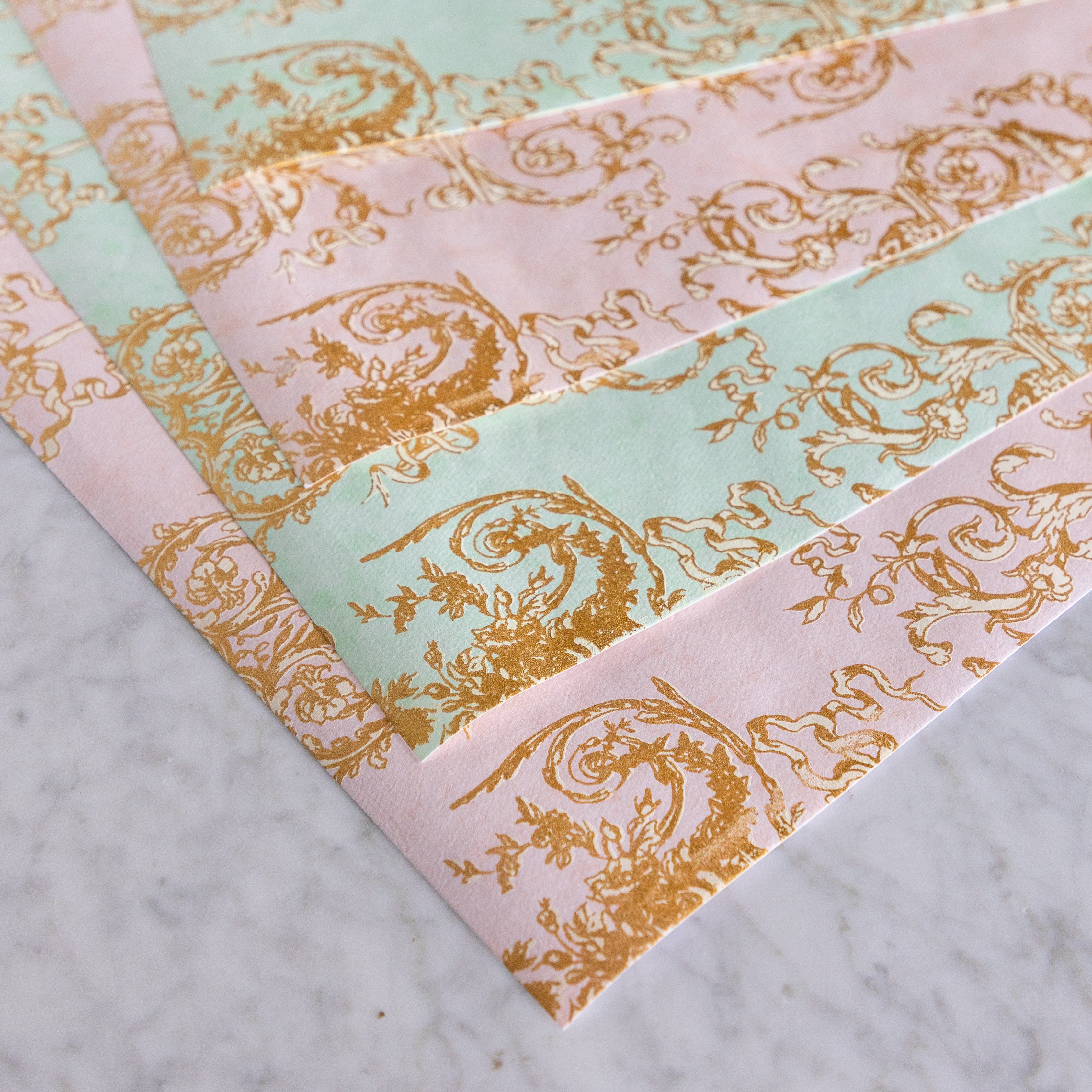 Gilded Scroll Wrapping Sheets