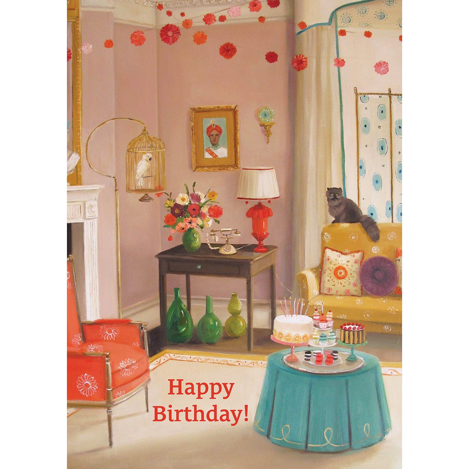 Interior House Painter Birthday Wishes Happy Birthday Greeting Card