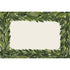 A Laurel Personalized Monogram Placemat with green leaves on a white background by Hester & Cook.
