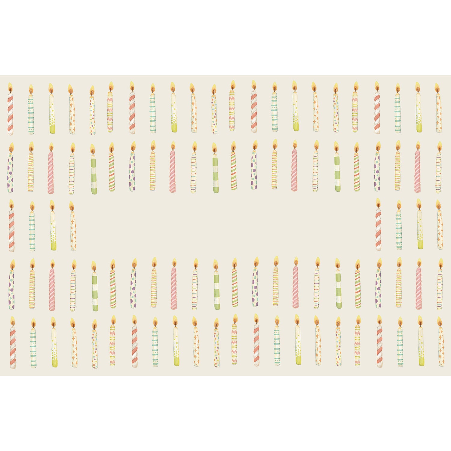 Birthday Candles Personalized Placemat