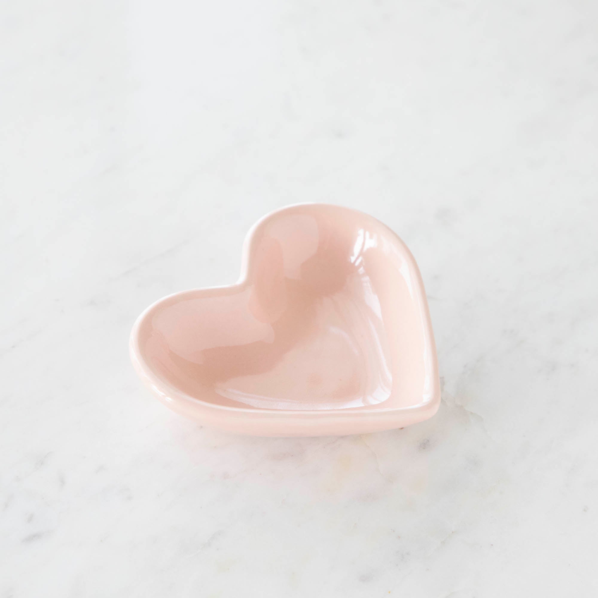 Pink Heart Shaped Pinch Bowl.