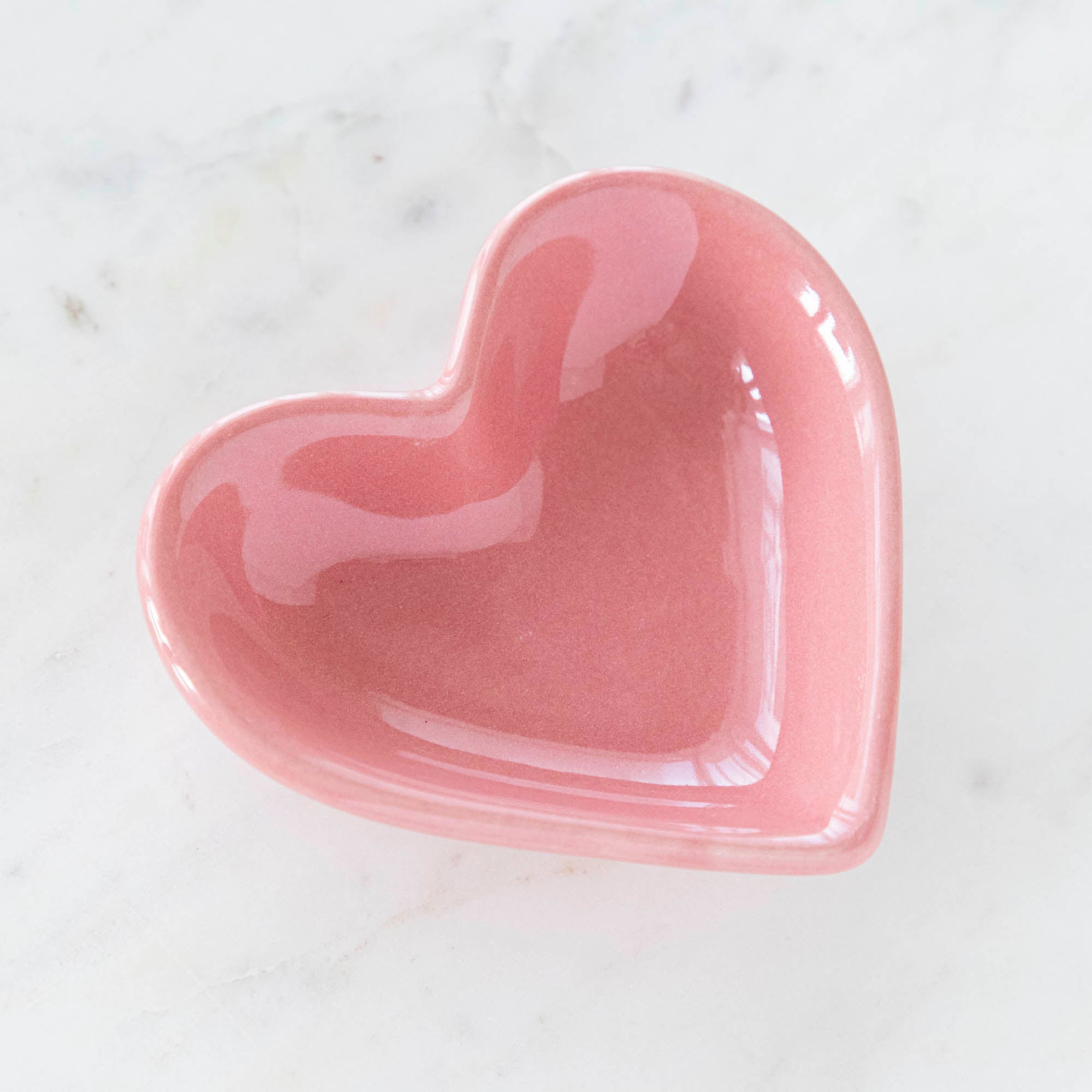 Pink Heart Shaped pinch bowl.
