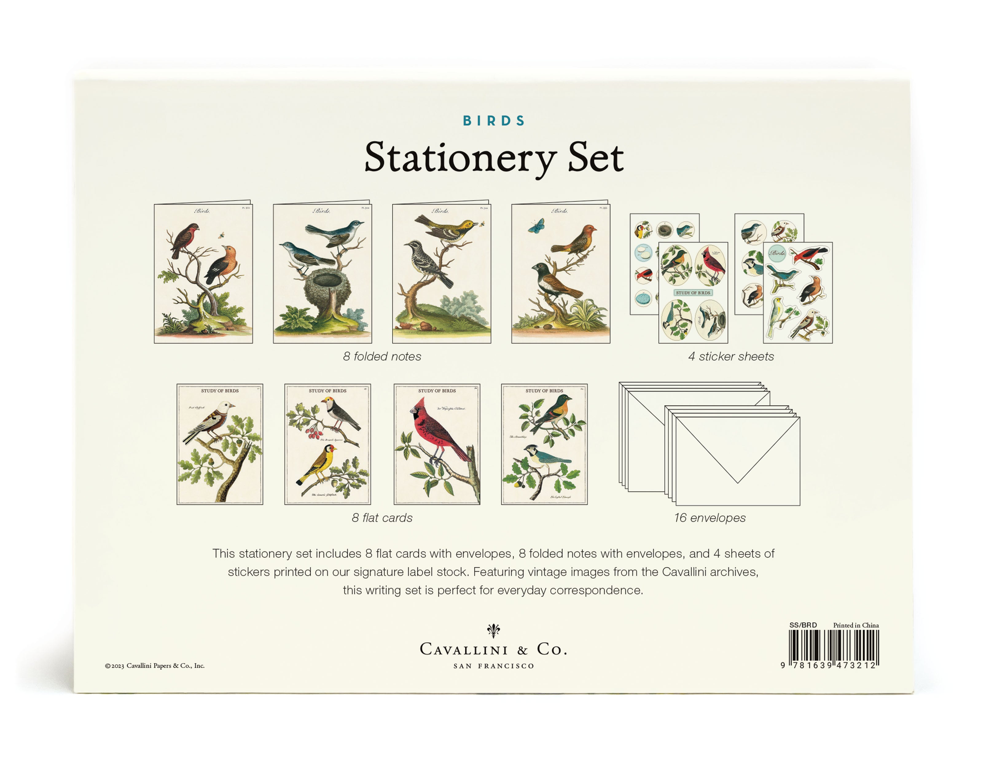 Birds Stationery Set