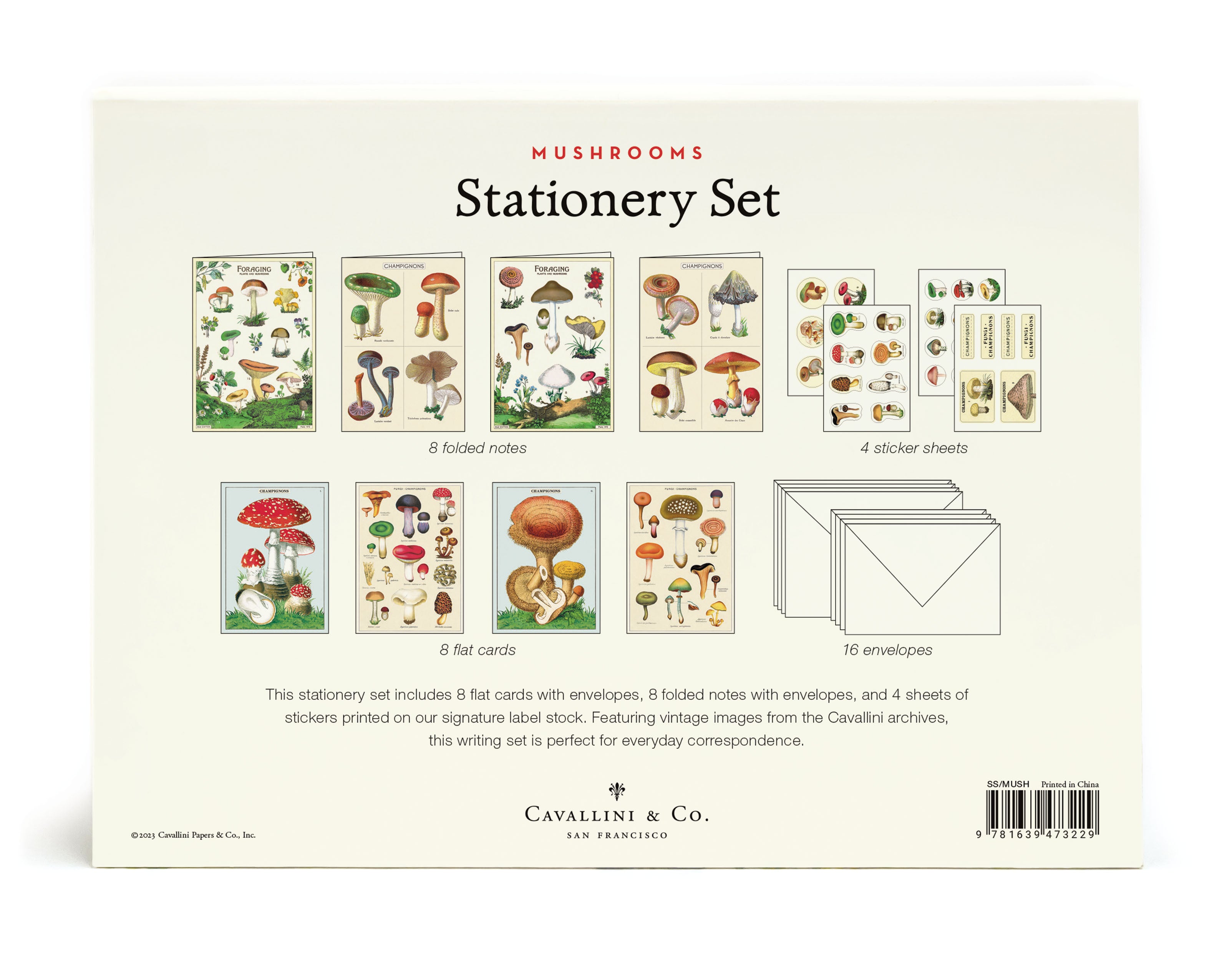 Mushroom Stationery Set