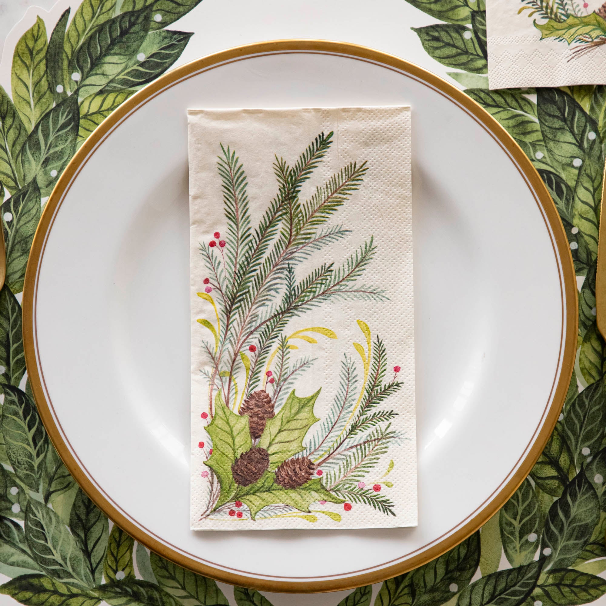 Christmas Sprigs Guest Napkins