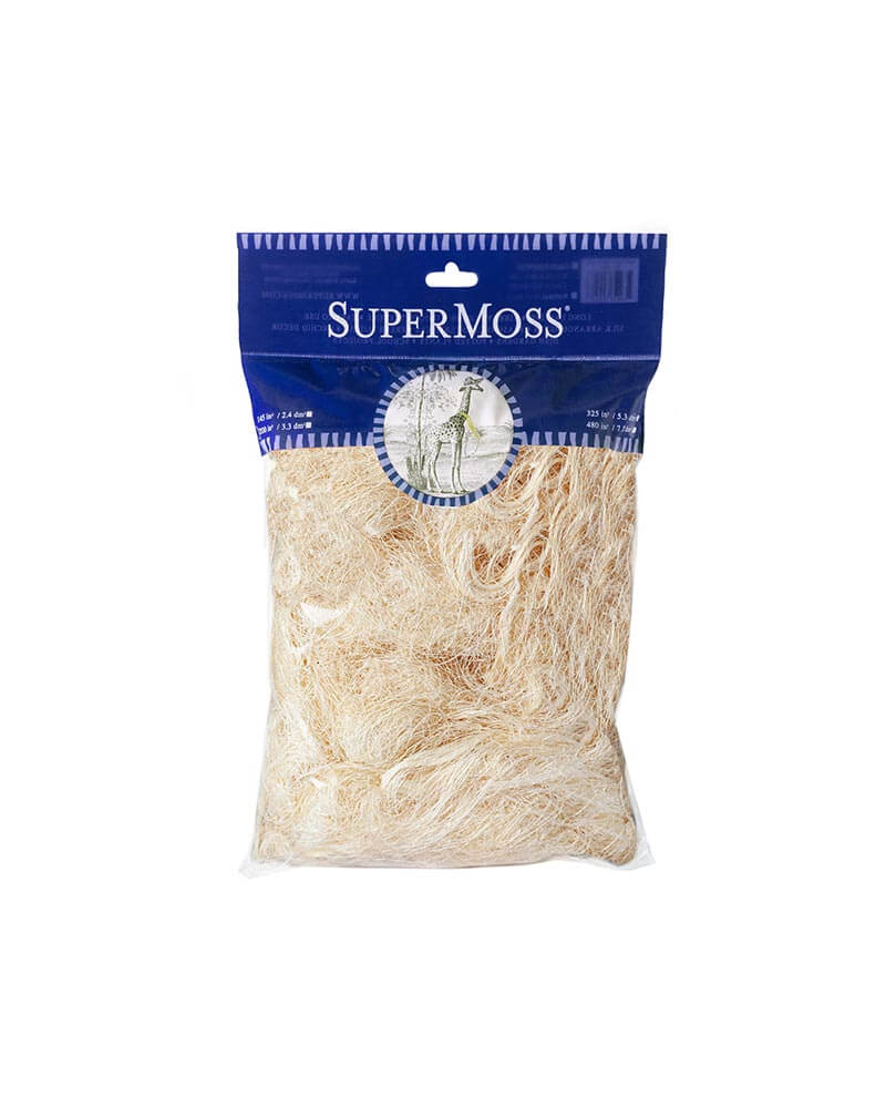 Bag of SuperMoss Sisal on a white background.