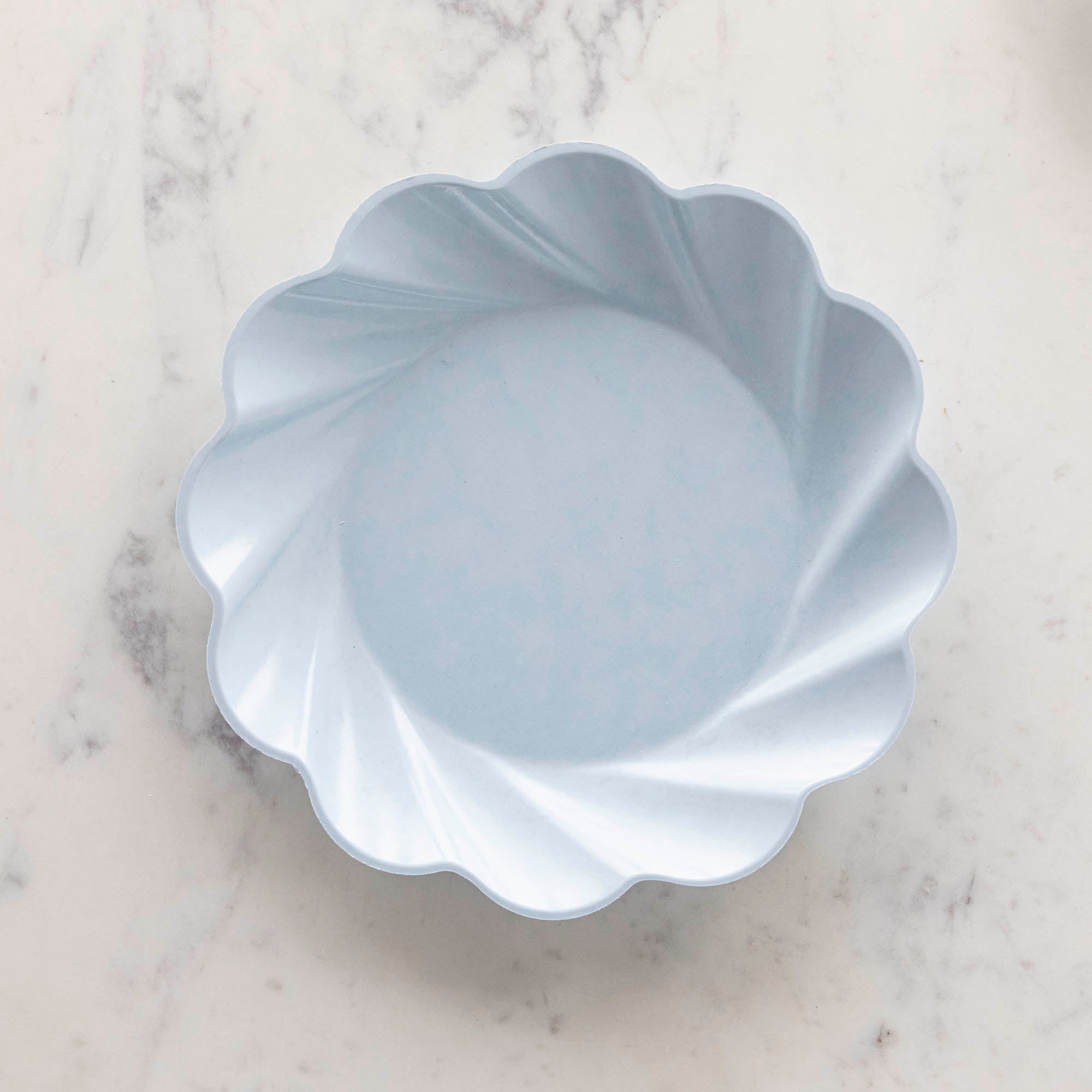 Wavy Eco Sky Blue Plates