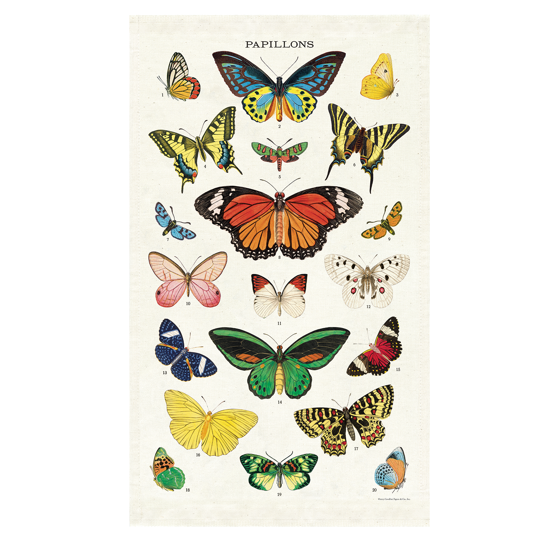 Butterfly tea towel